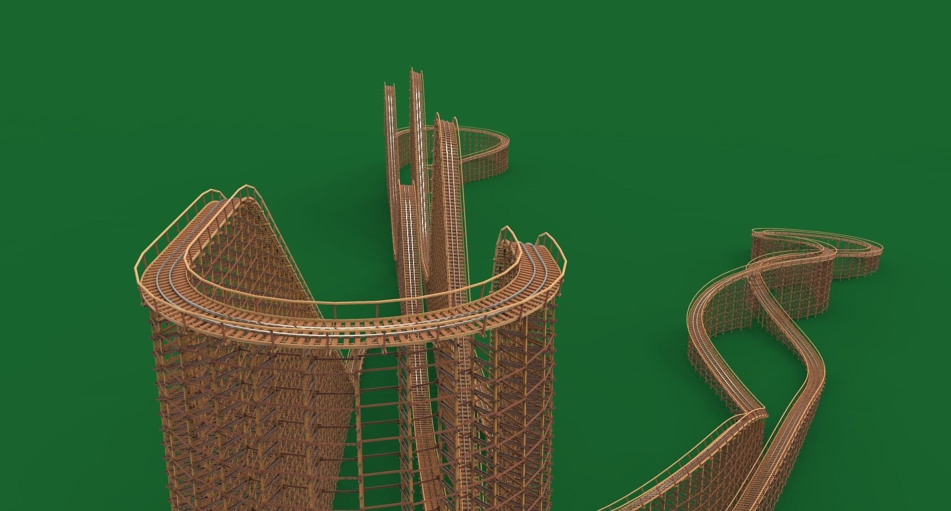 El Toro - Six Flags Great Adventure 3D model_5
