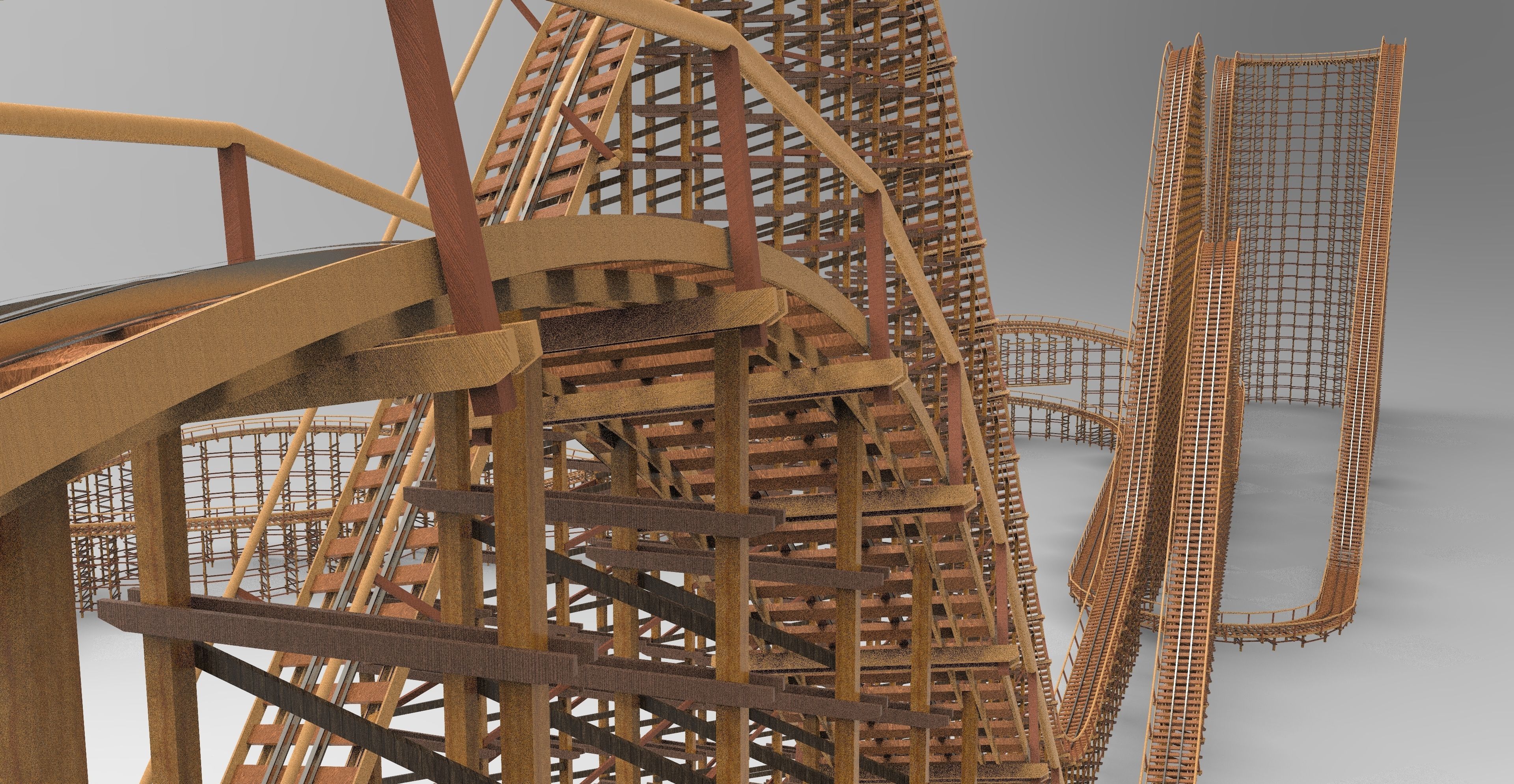 El Toro - Six Flags Great Adventure 3D model_3