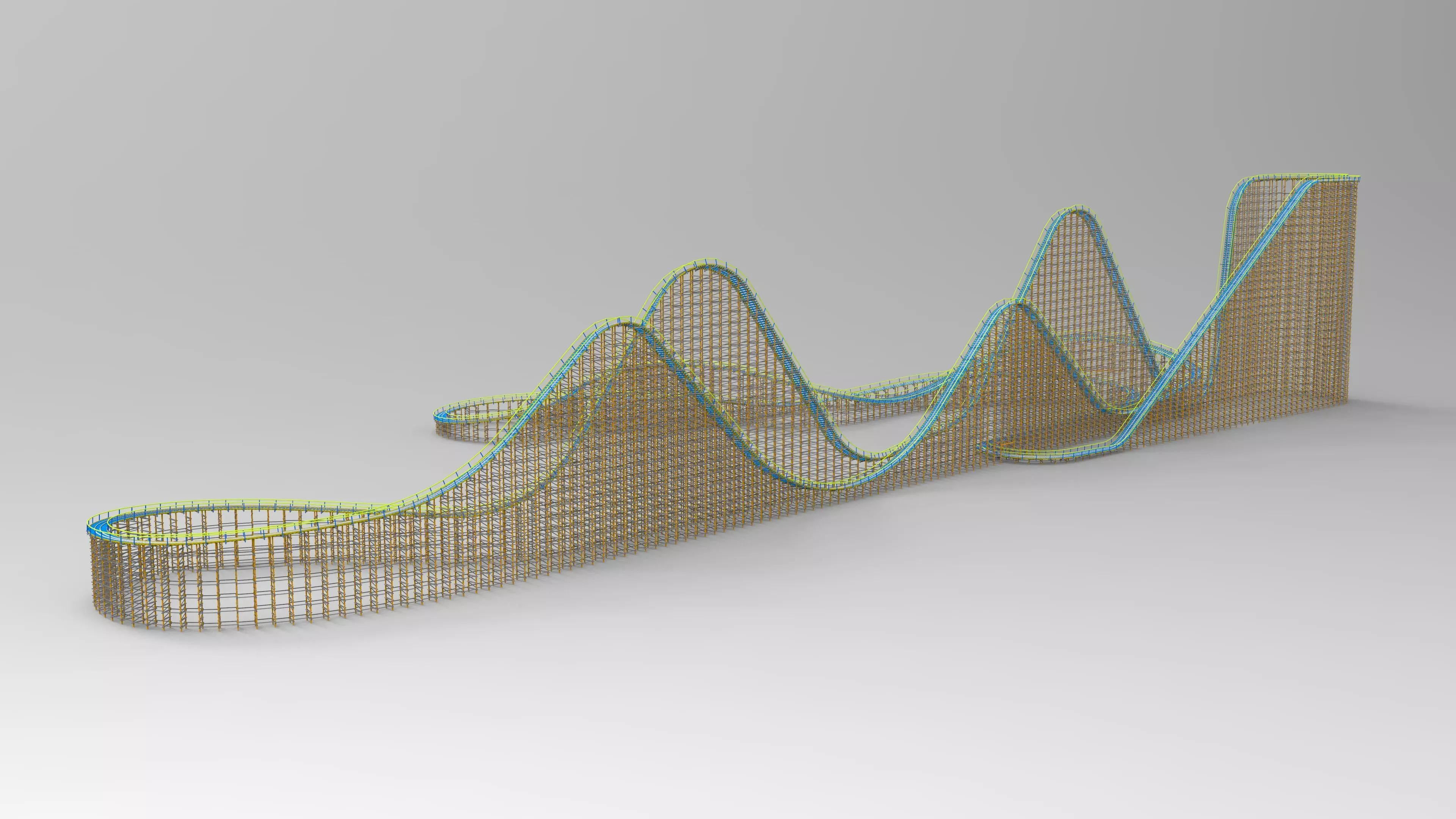 El Toro - Six Flags Great Adventure 3D model_0