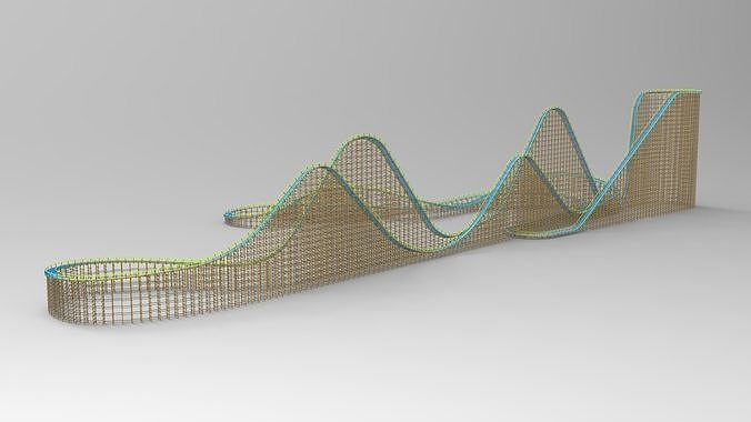 El Toro - Six Flags Great Adventure 3D model