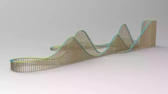 El Toro - Six Flags Great Adventure 3D model
