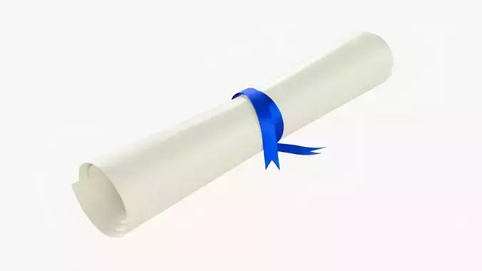 Scroll with ribbon