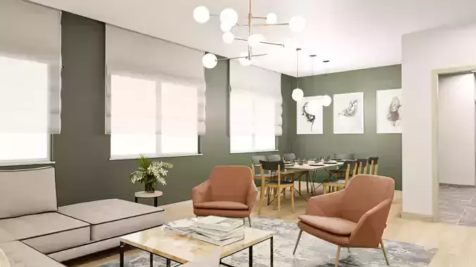 Living Room Realistic