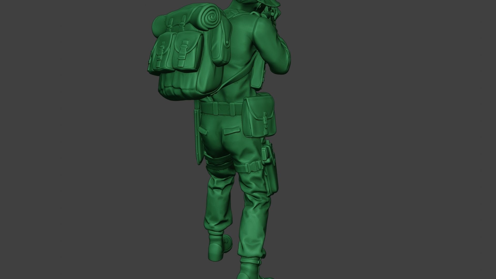 Modern Jungle Soldier Shoot Stand MJS1 3D print model_25