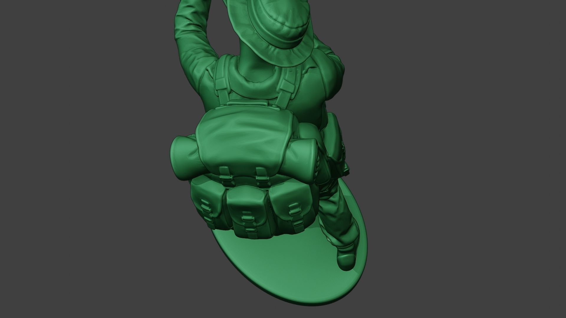 Modern Jungle Soldier Shoot Stand MJS1 3D print model_16