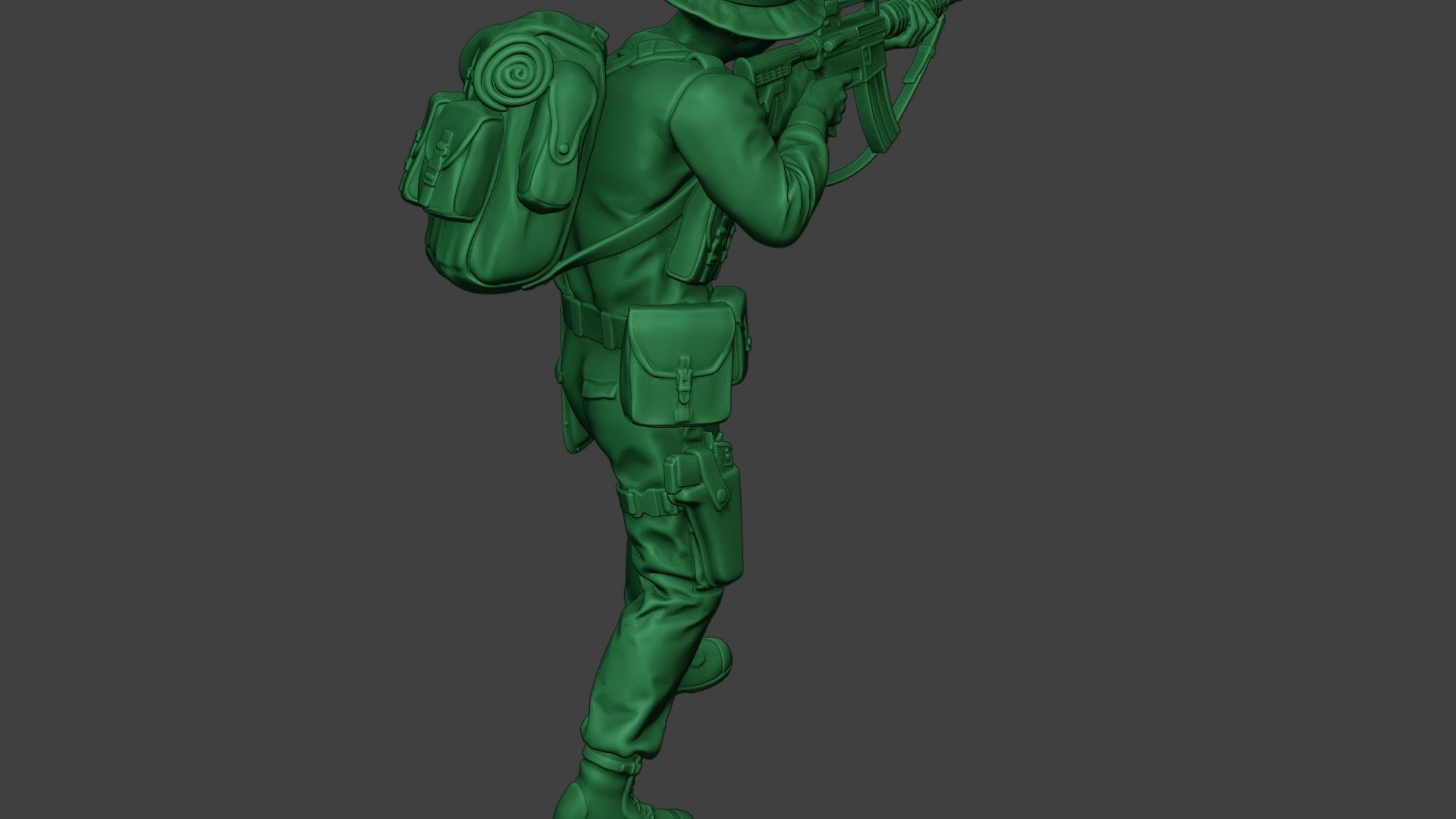 Modern Jungle Soldier Shoot Stand MJS1 3D print model_24