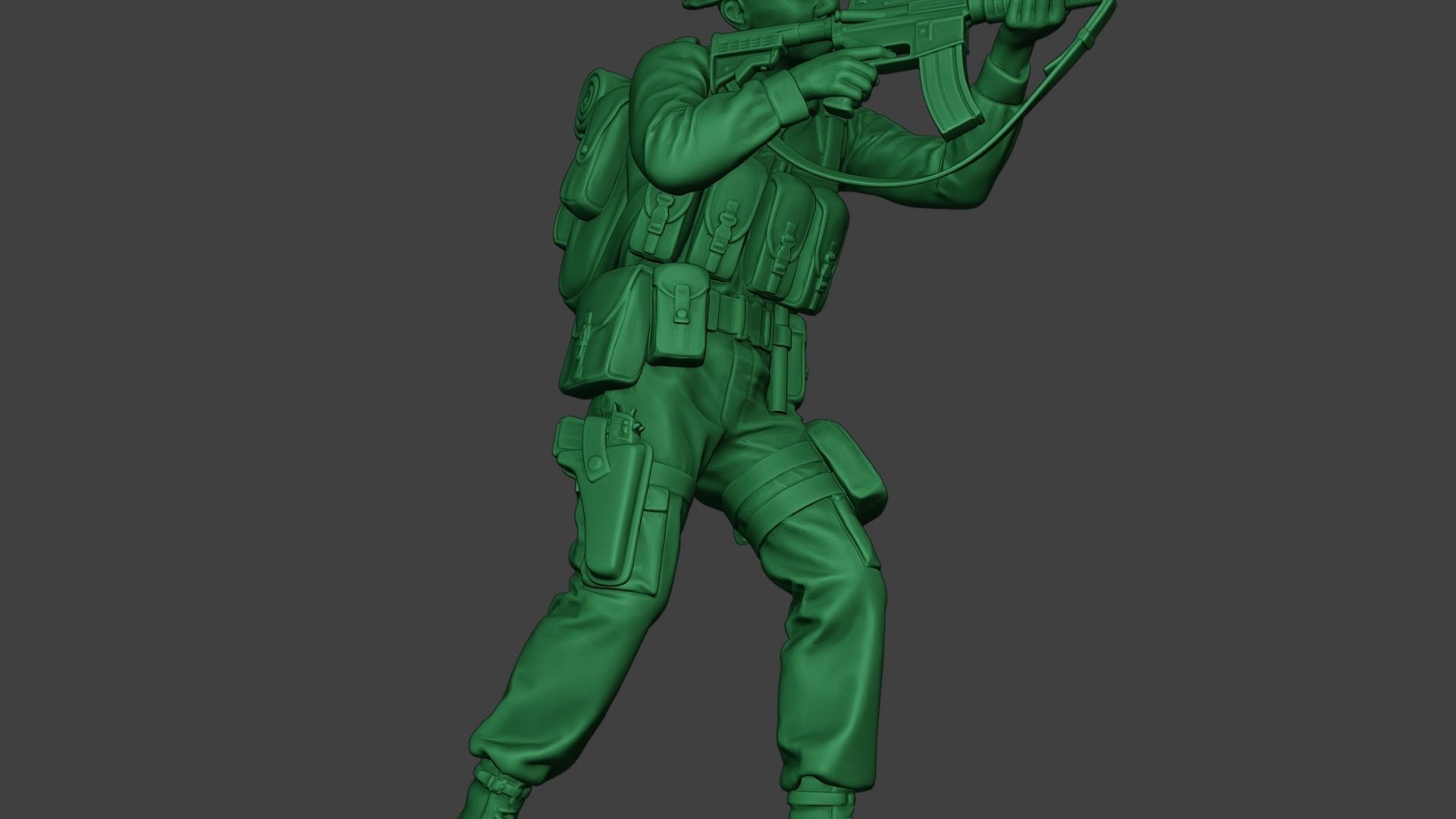 Modern Jungle Soldier Shoot Stand MJS1 3D print model_29