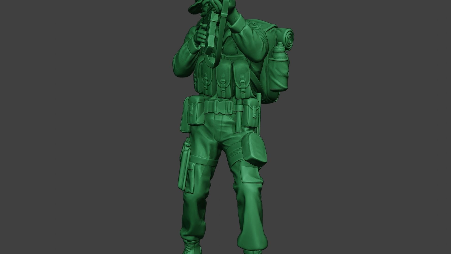 Modern Jungle Soldier Shoot Stand MJS1 3D print model_28