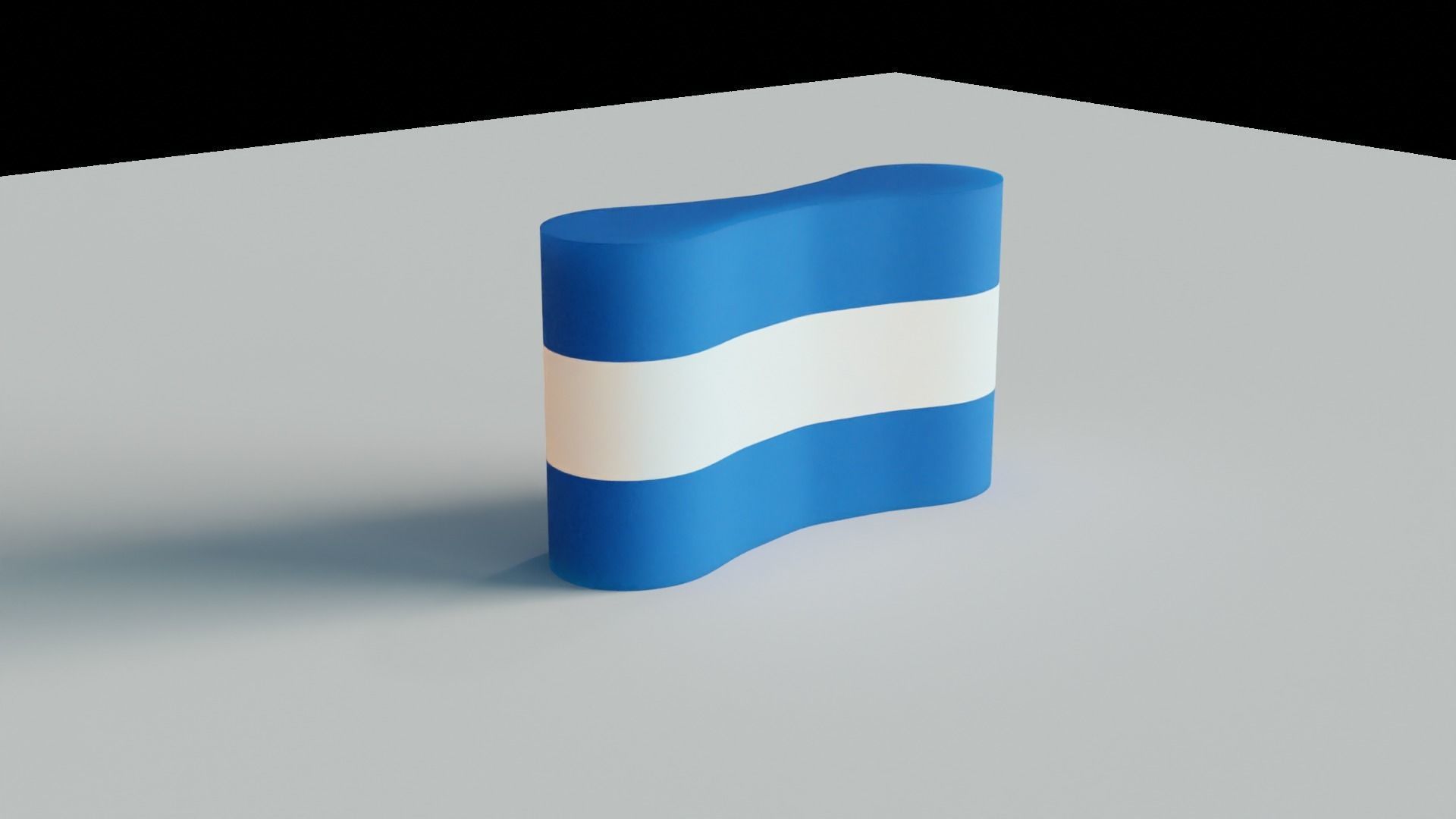 Swimming Pull Buoy Float Low-poly 3D model_3