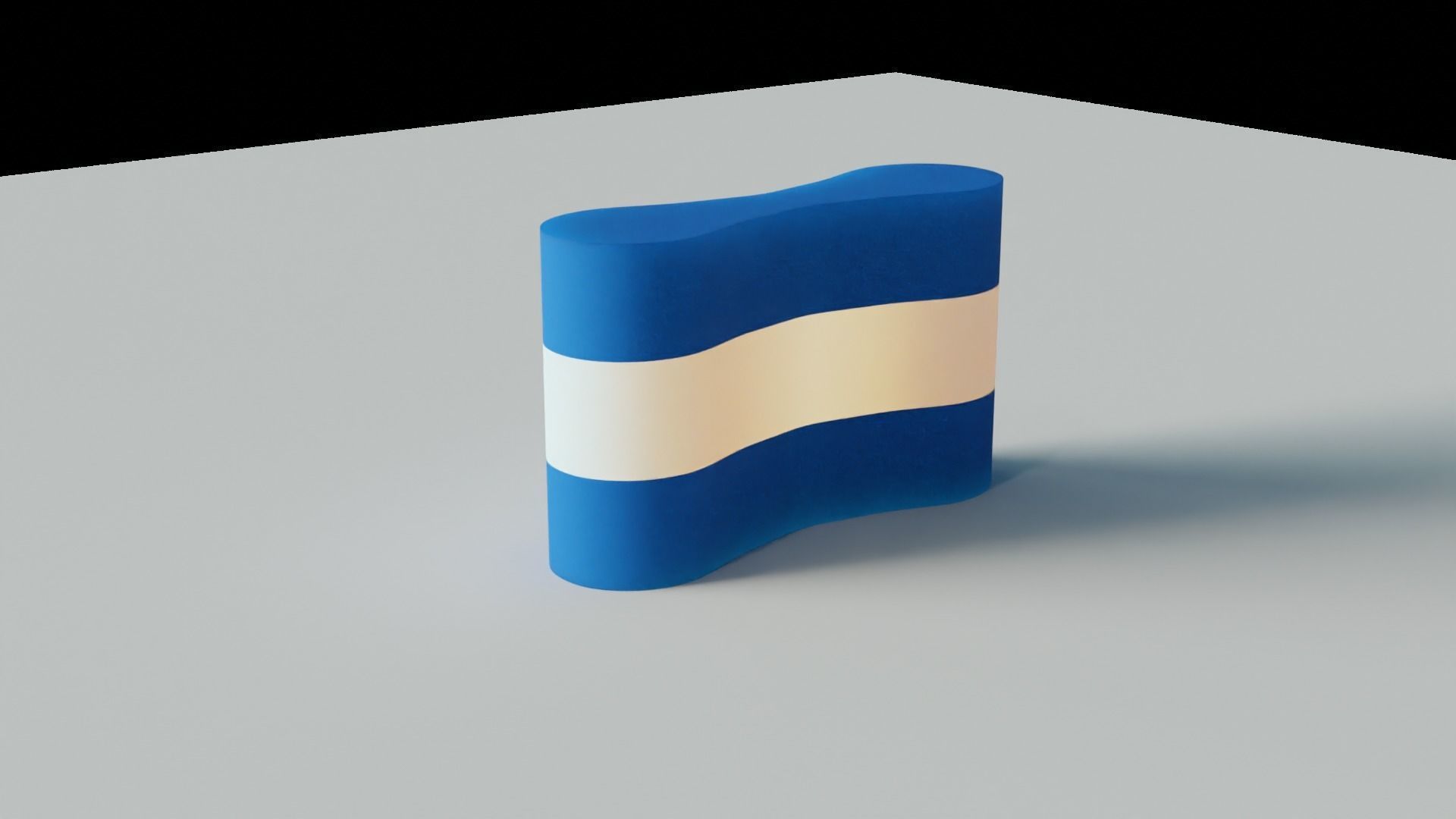 Swimming Pull Buoy Float Low-poly 3D model_5