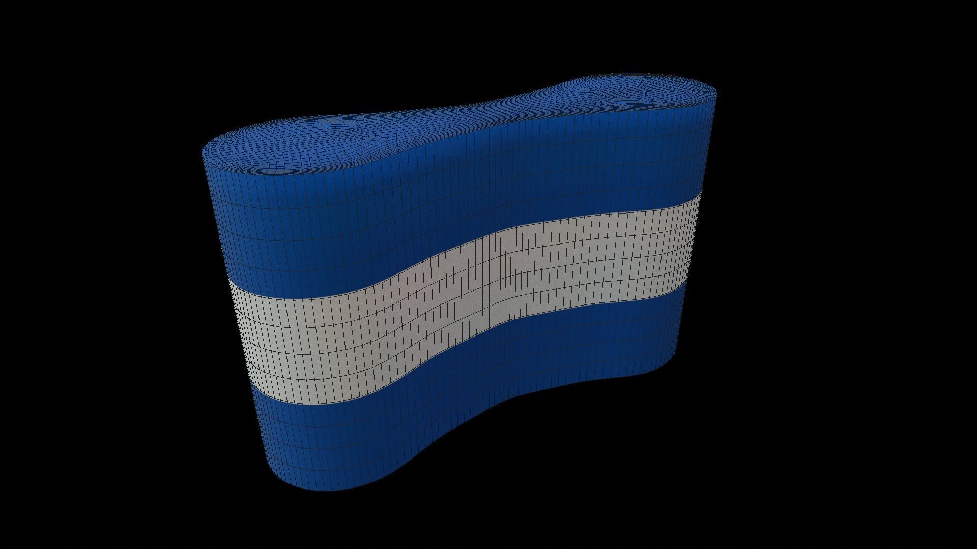 Swimming Pull Buoy Float Low-poly 3D model_7