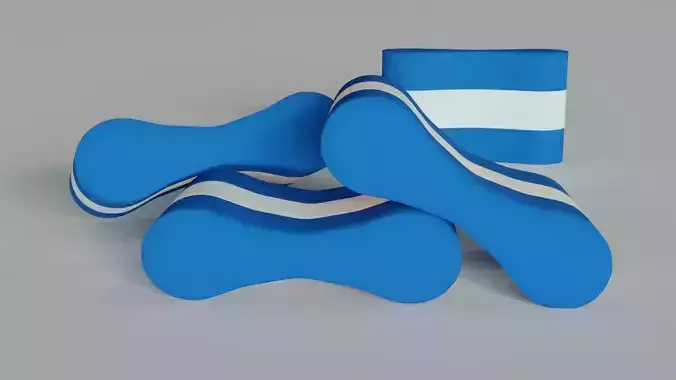 Swimming Pull Buoy Float Low-poly 3D model