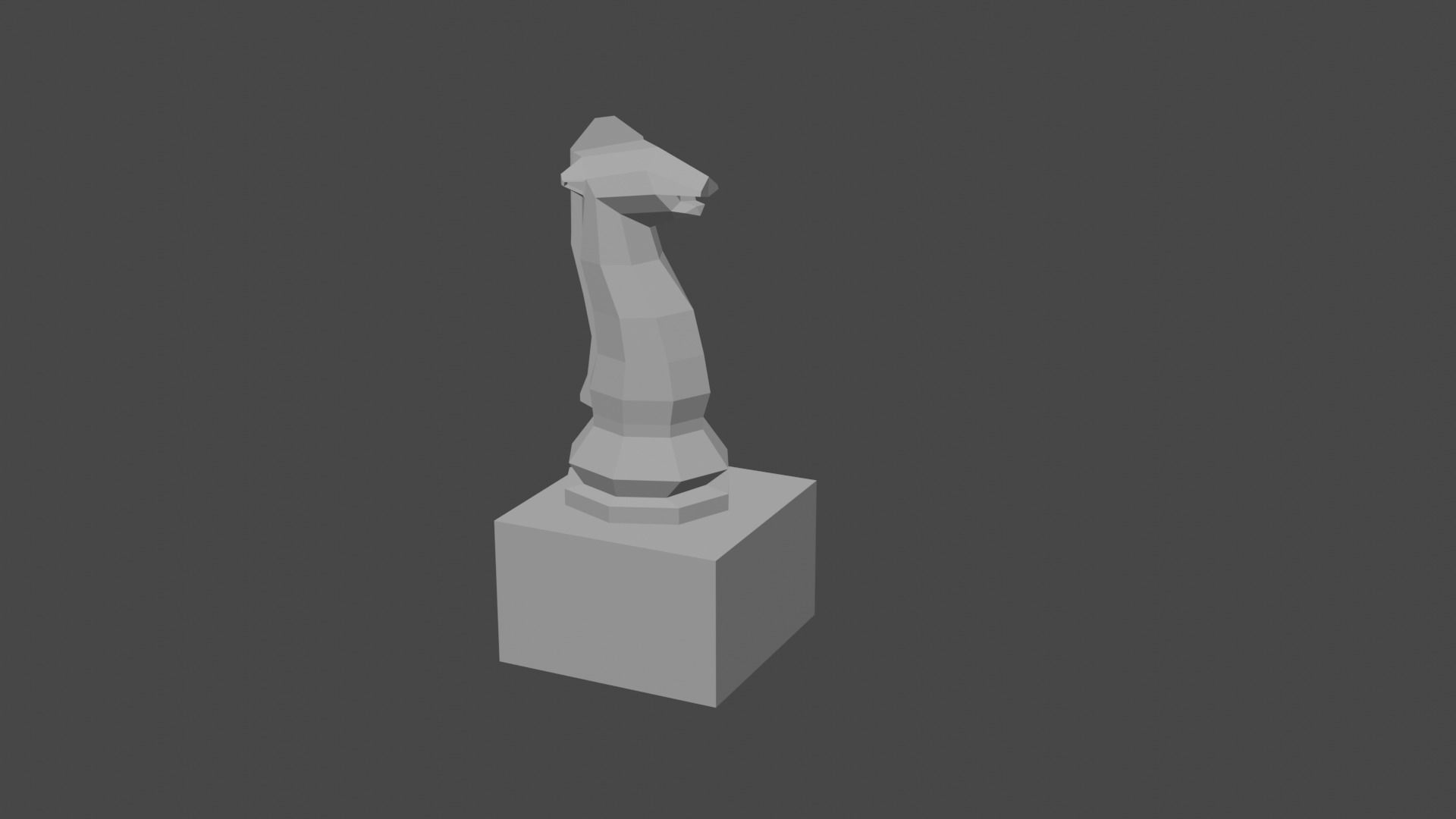 Chess complete Set  Low-poly 3D model_13