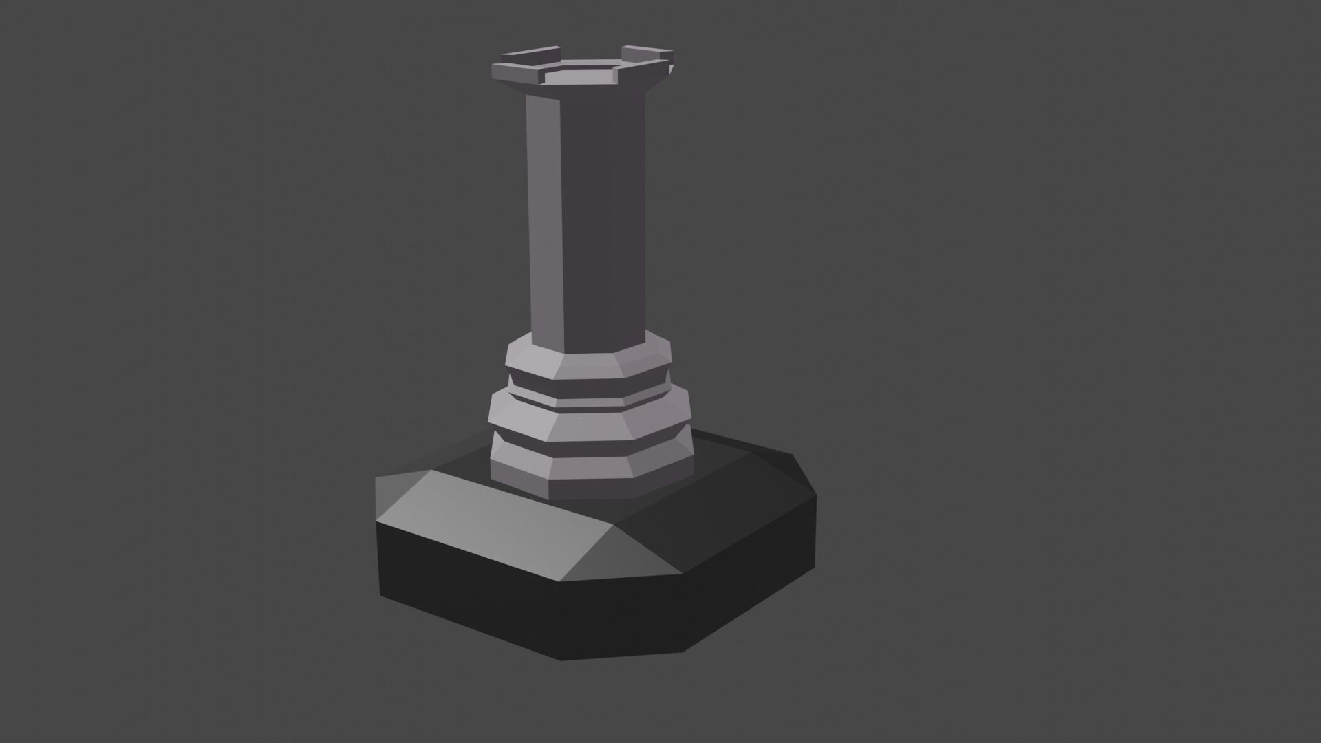 Chess complete Set  Low-poly 3D model_8