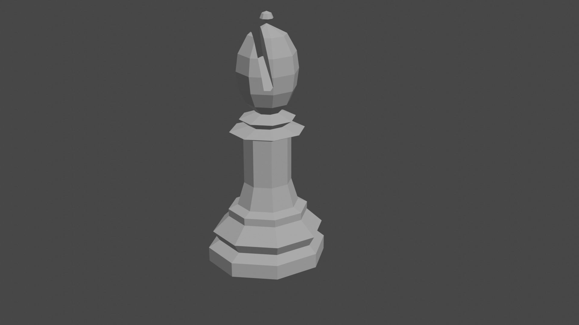 Chess complete Set  Low-poly 3D model_6