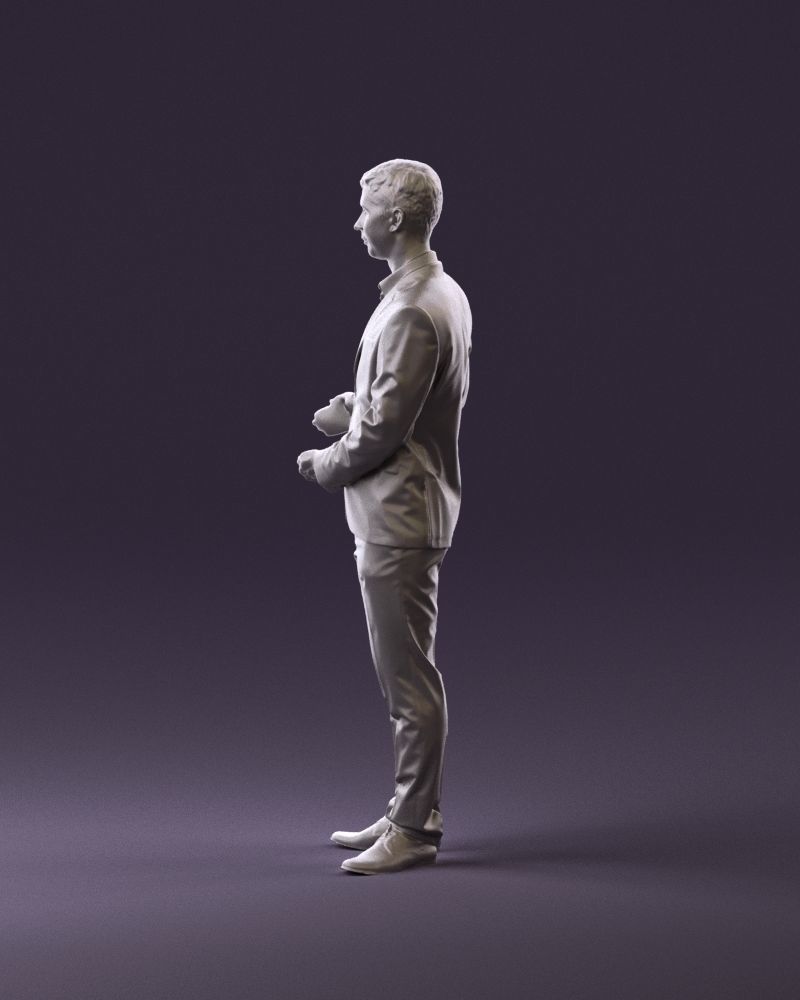 Man in dark suit hands on side 0956 3D Print Ready 3D print model_8