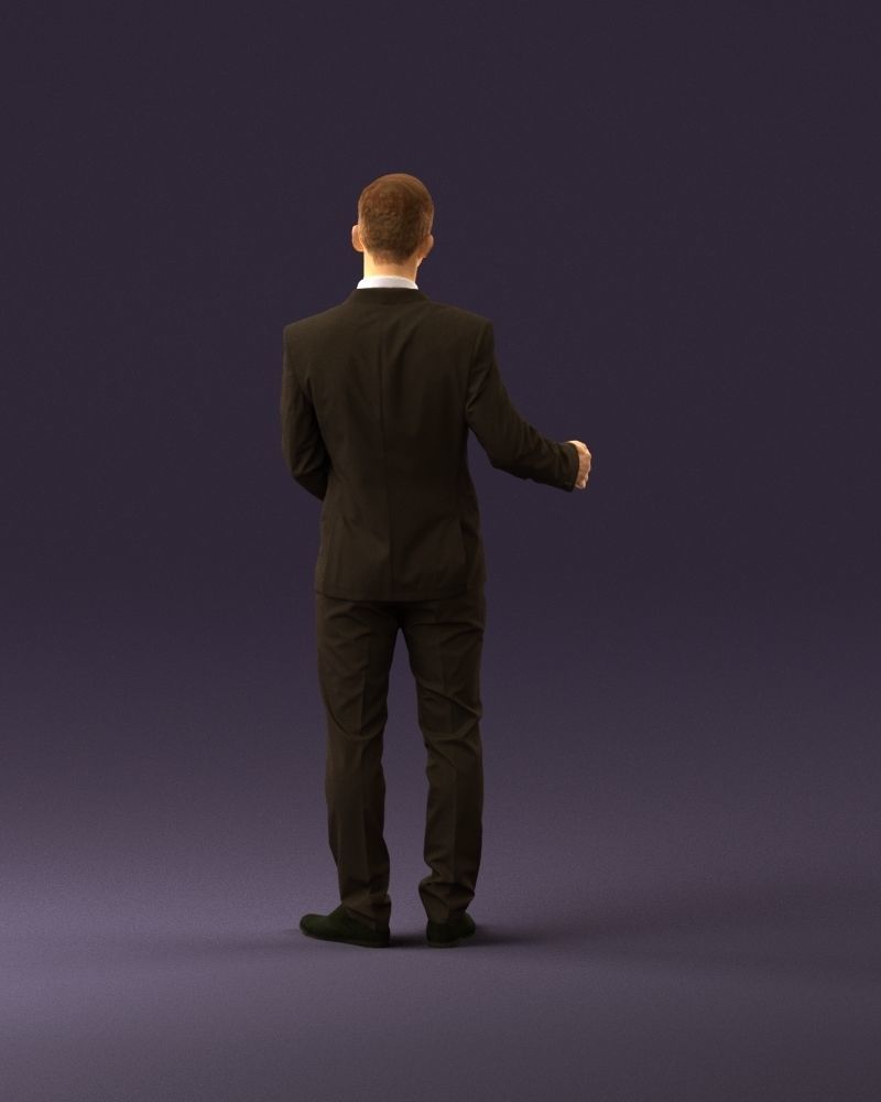 Man in dark suit hands on side 0956 3D Print Ready 3D print model_17