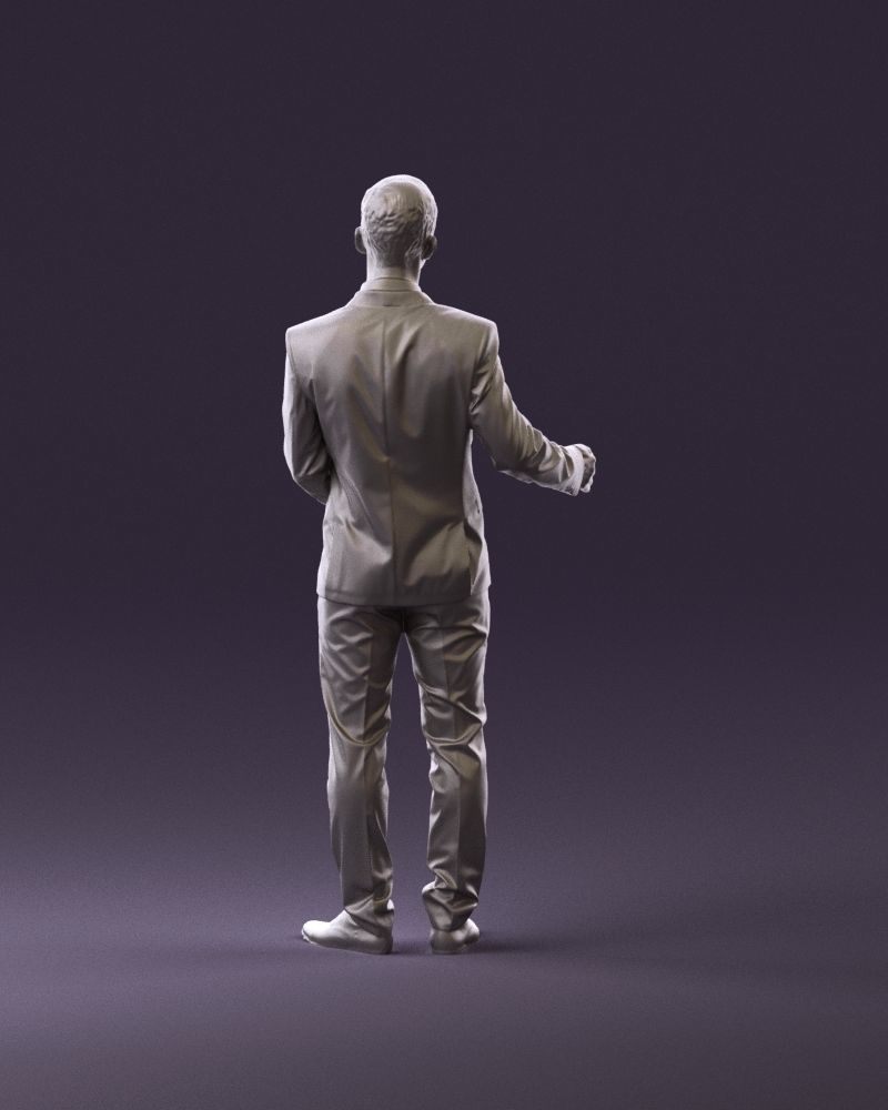 Man in dark suit hands on side 0956 3D Print Ready 3D print model_6