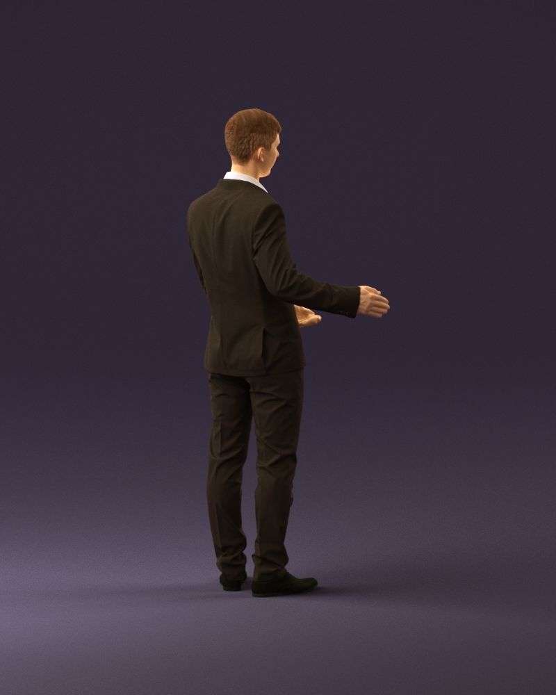 Man in dark suit hands on side 0956 3D Print Ready 3D print model_16