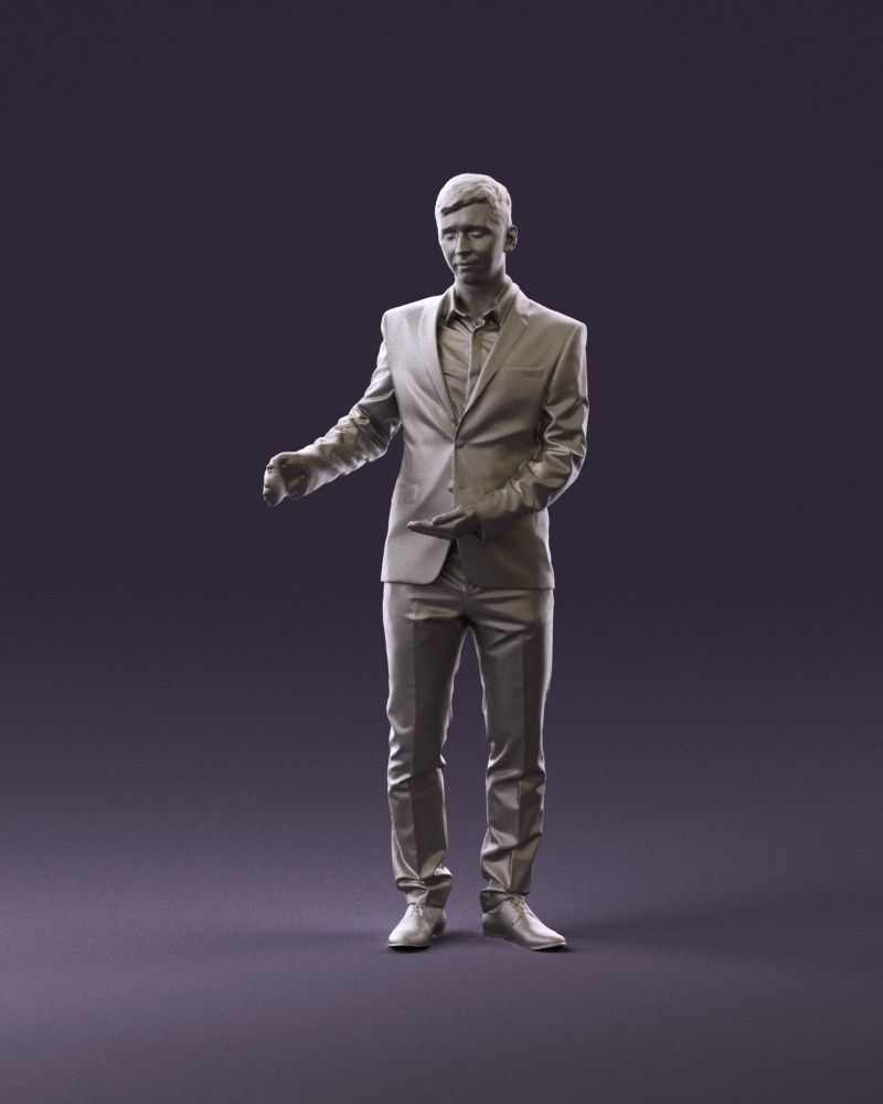 Man in dark suit hands on side 0956 3D Print Ready 3D print model_11