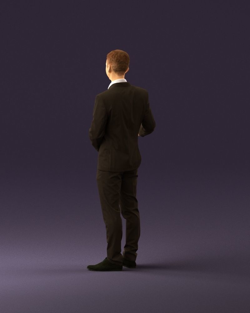 Man in dark suit hands on side 0956 3D Print Ready 3D print model_18