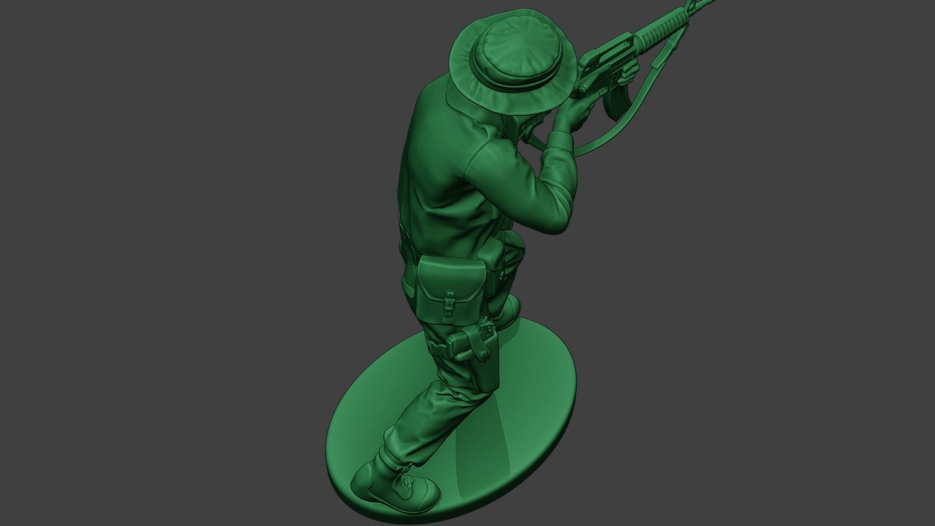Modern Jungle Soldier Shoot Stand2 MJS1 3D print model_22