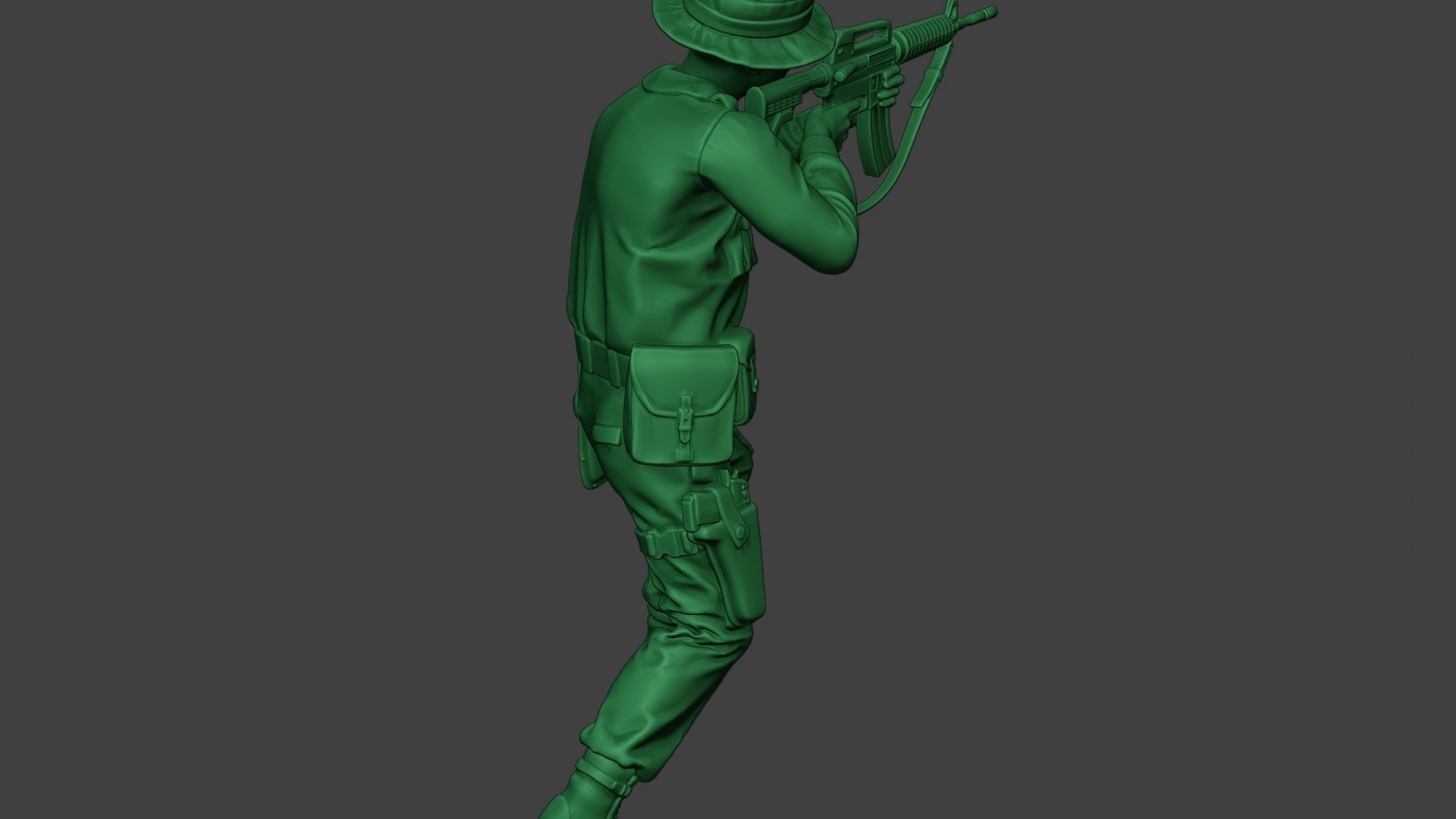 Modern Jungle Soldier Shoot Stand2 MJS1 3D print model_24