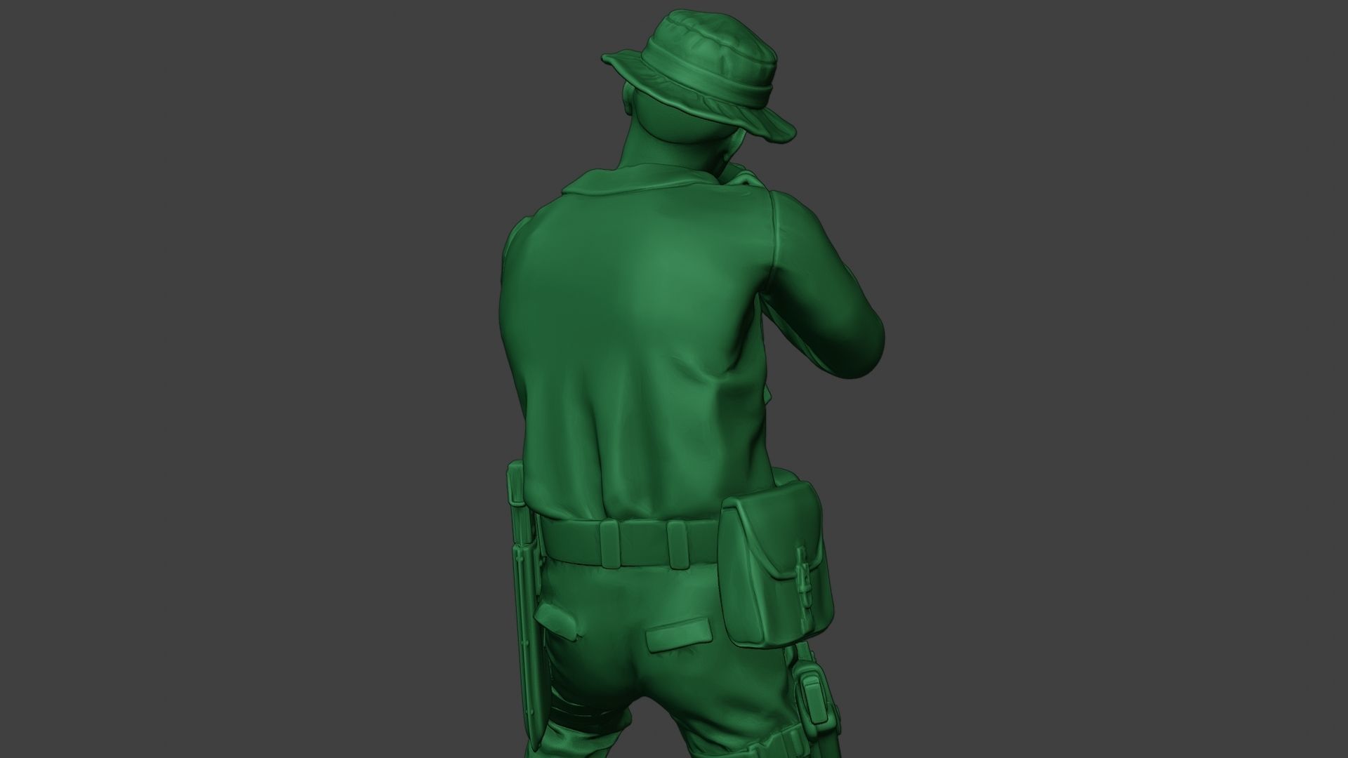 Modern Jungle Soldier Shoot Stand2 MJS1 3D print model_21