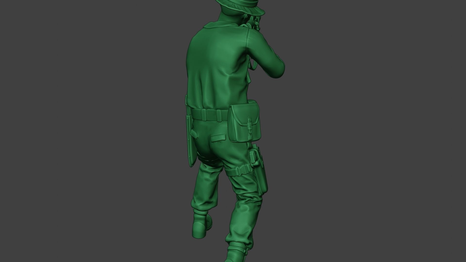 Modern Jungle Soldier Shoot Stand2 MJS1 3D print model_25