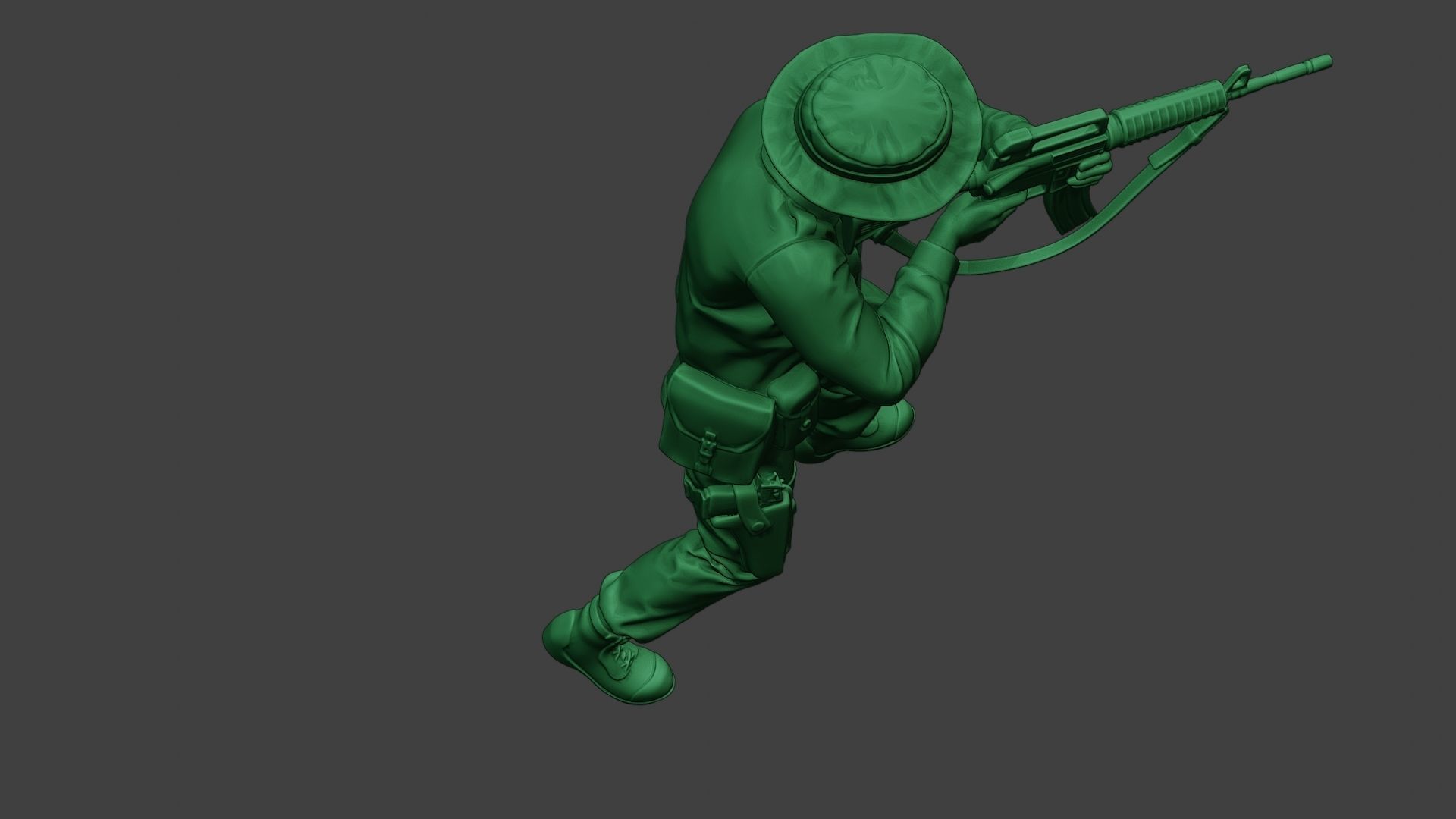 Modern Jungle Soldier Shoot Stand2 MJS1 3D print model_23