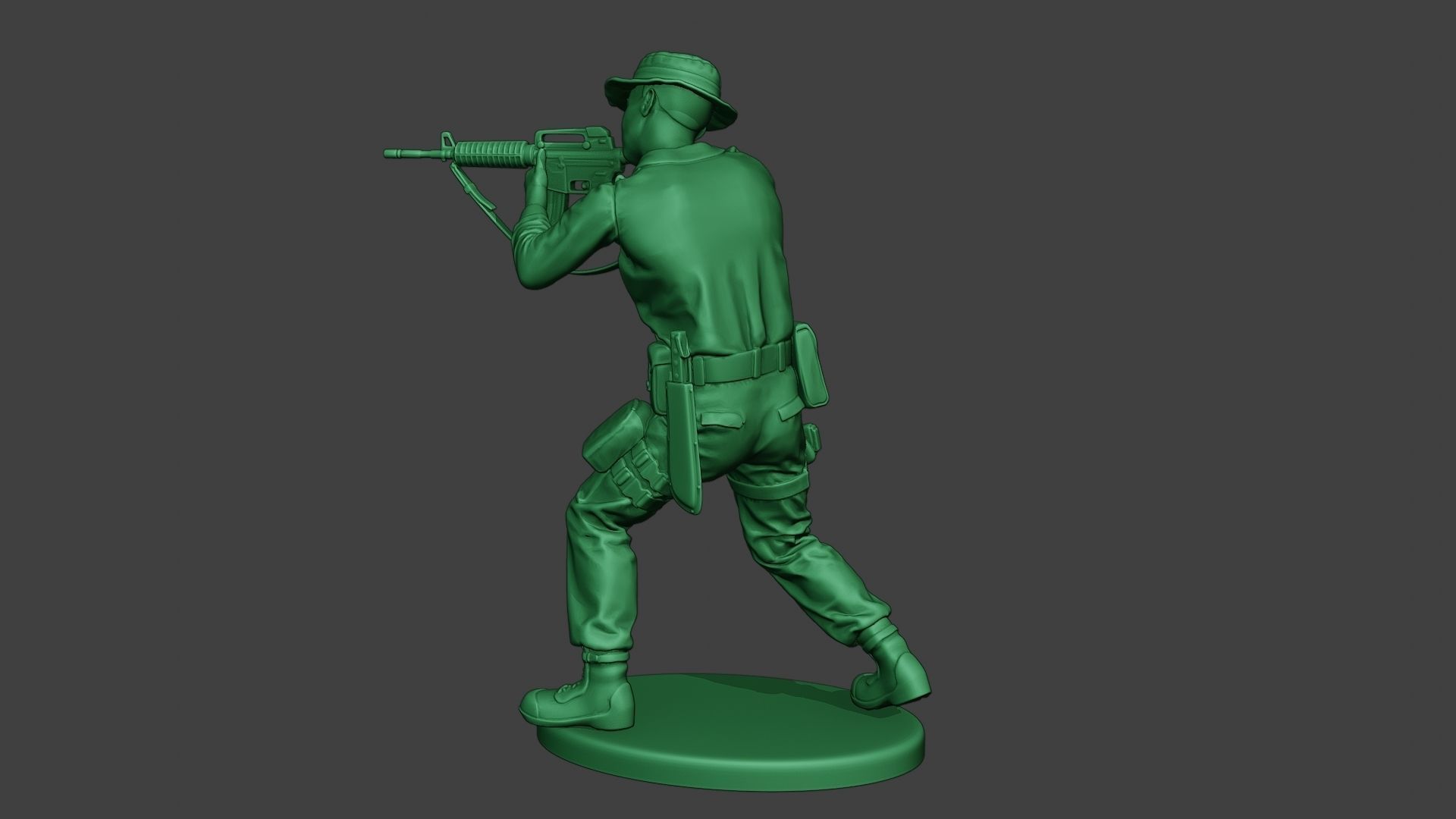 Modern Jungle Soldier Shoot Stand2 MJS1 3D print model_4