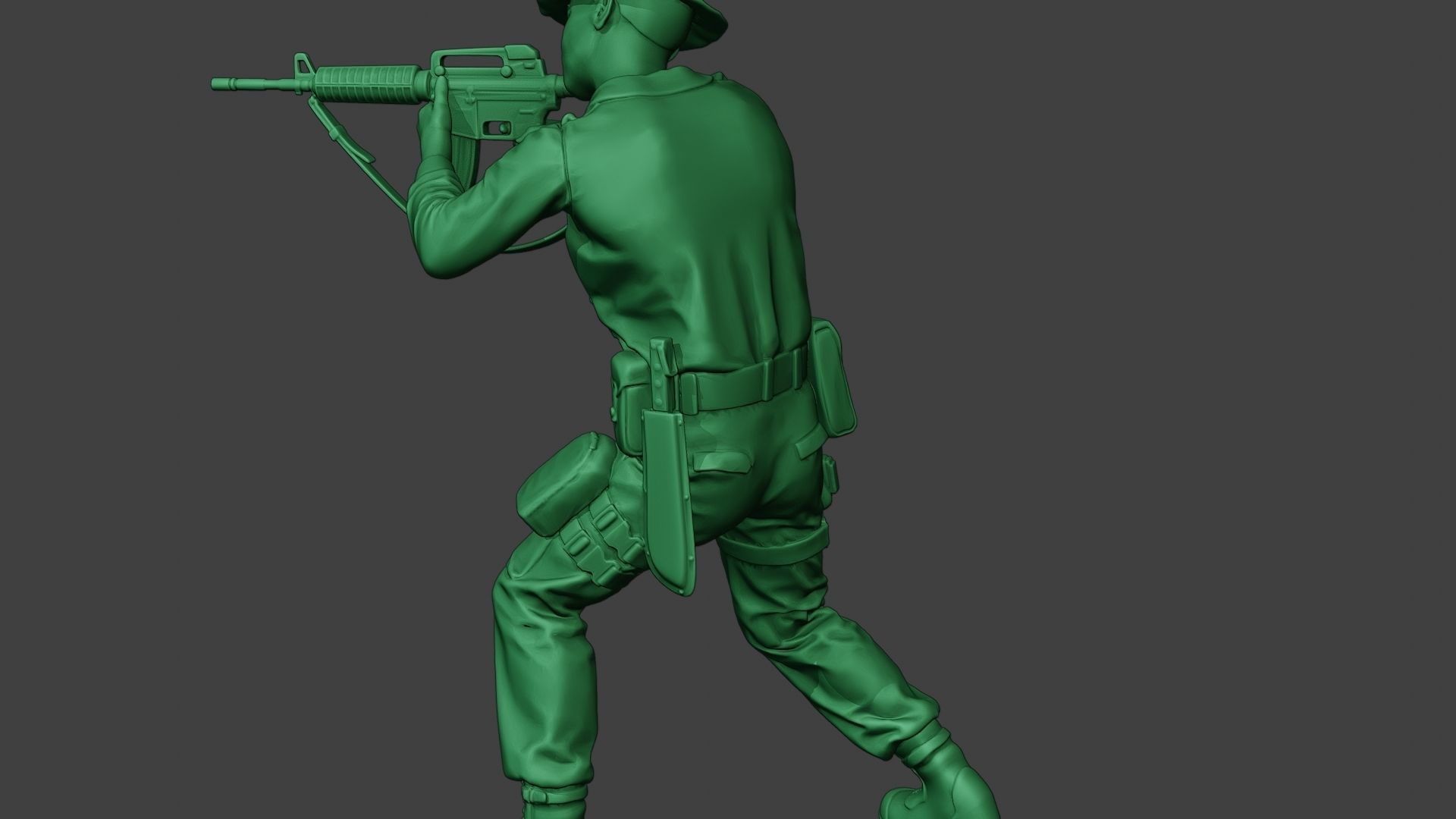 Modern Jungle Soldier Shoot Stand2 MJS1 3D print model_26