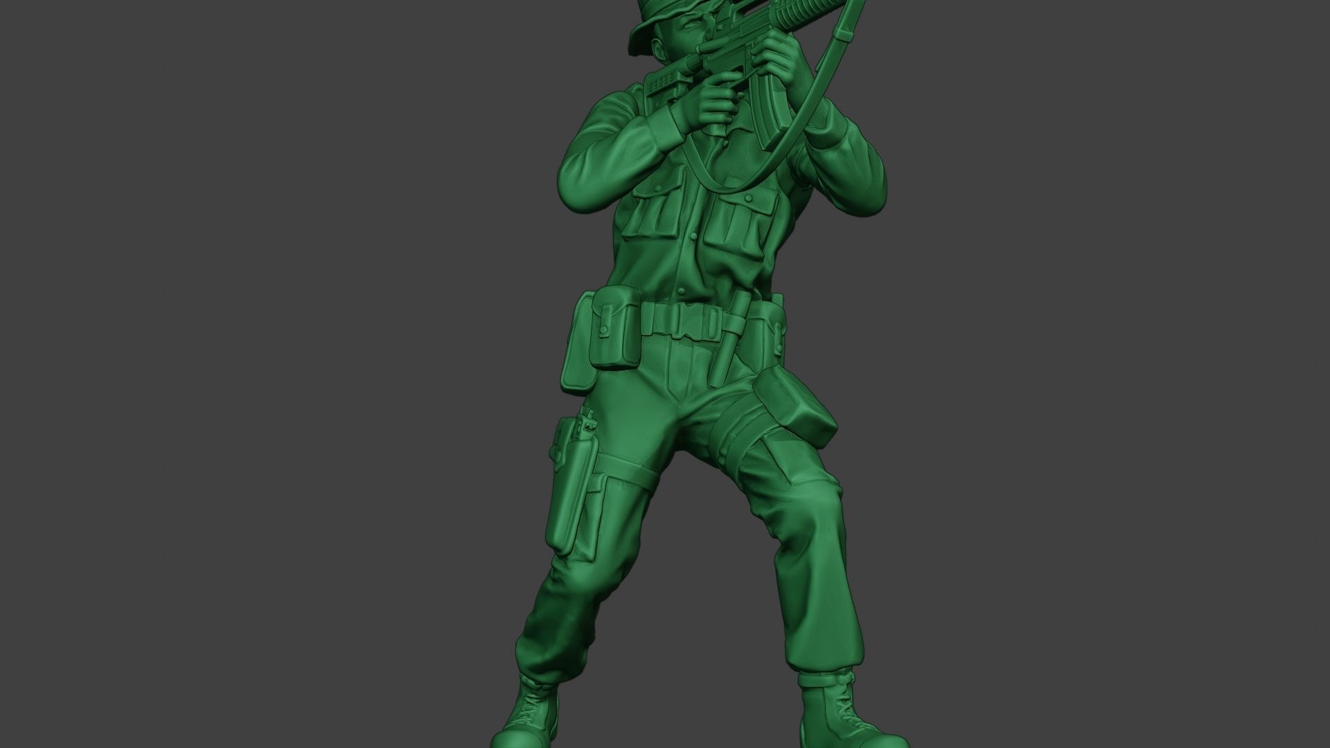 Modern Jungle Soldier Shoot Stand2 MJS1 3D print model_13