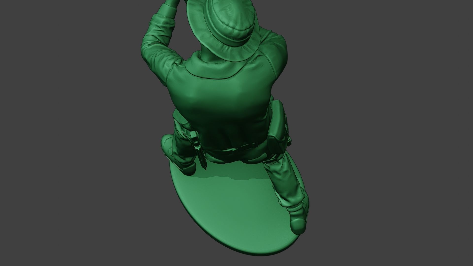 Modern Jungle Soldier Shoot Stand2 MJS1 3D print model_16