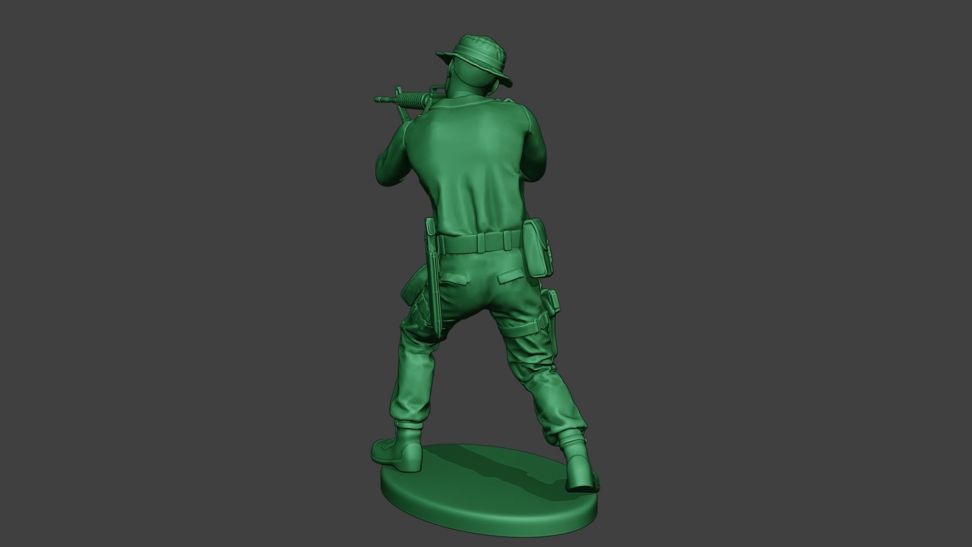 Modern Jungle Soldier Shoot Stand2 MJS1 3D print model_5