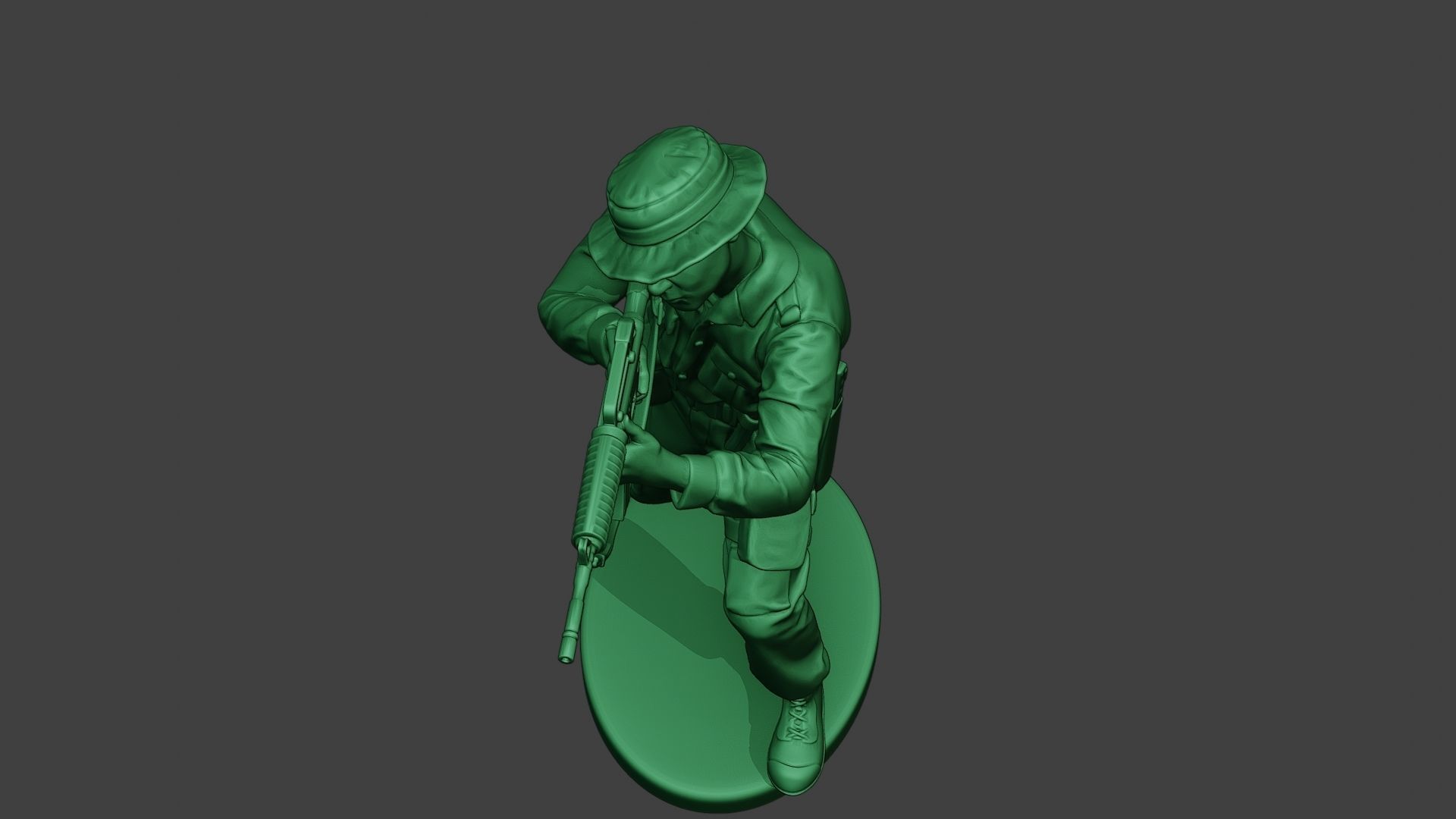 Modern Jungle Soldier Shoot Stand2 MJS1 3D print model_14