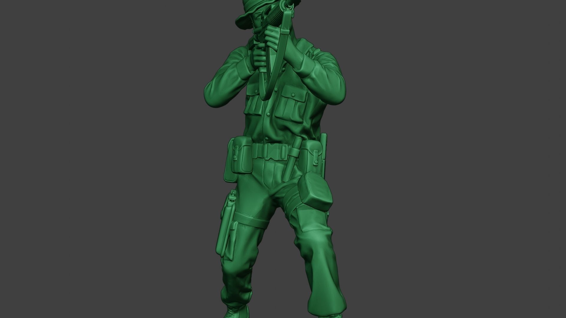 Modern Jungle Soldier Shoot Stand2 MJS1 3D print model_28