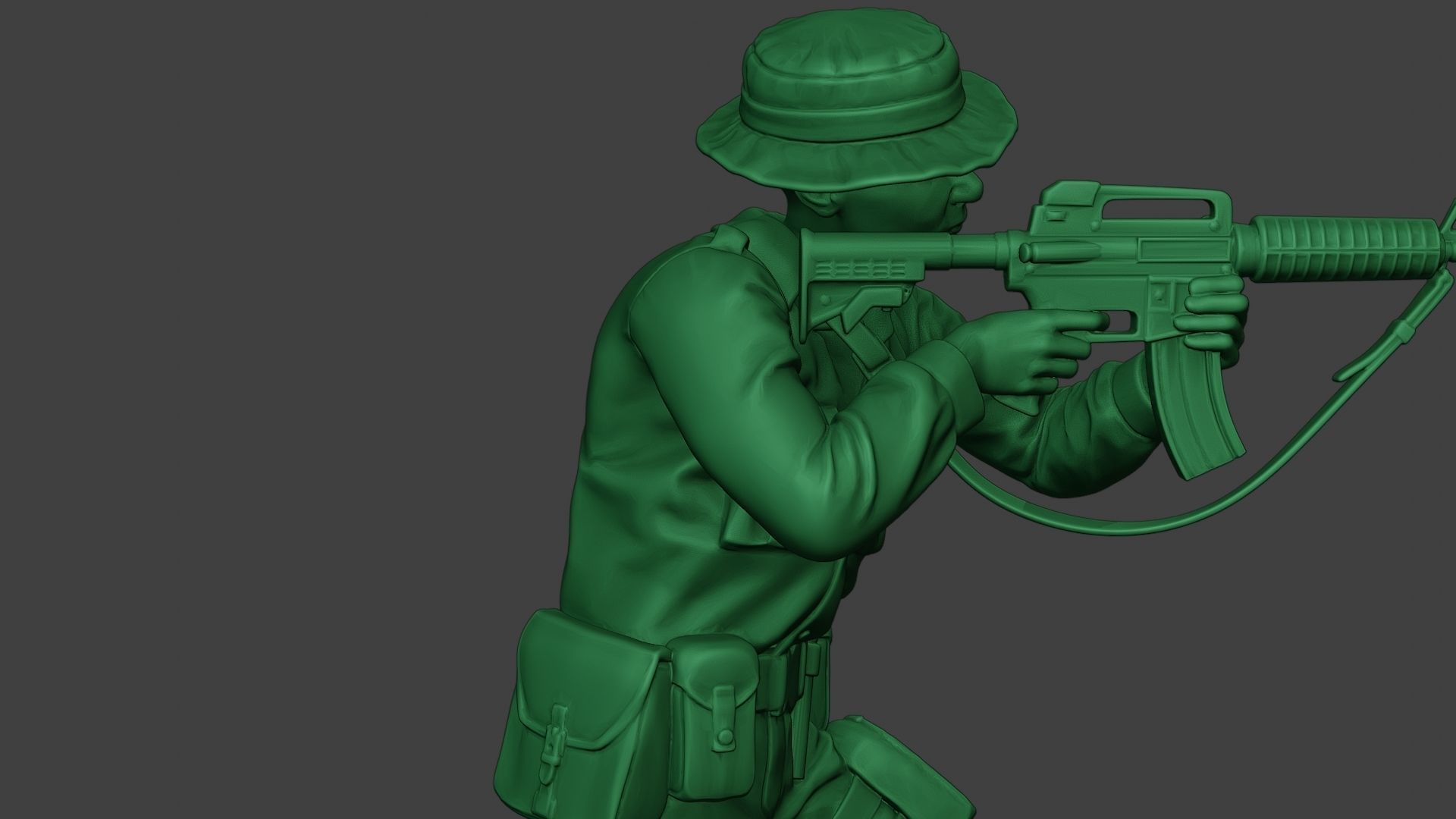 Modern Jungle Soldier Shoot Stand2 MJS1 3D print model_20