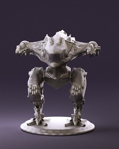 Warmachine from the future 0961 3D Print Ready 3D print model