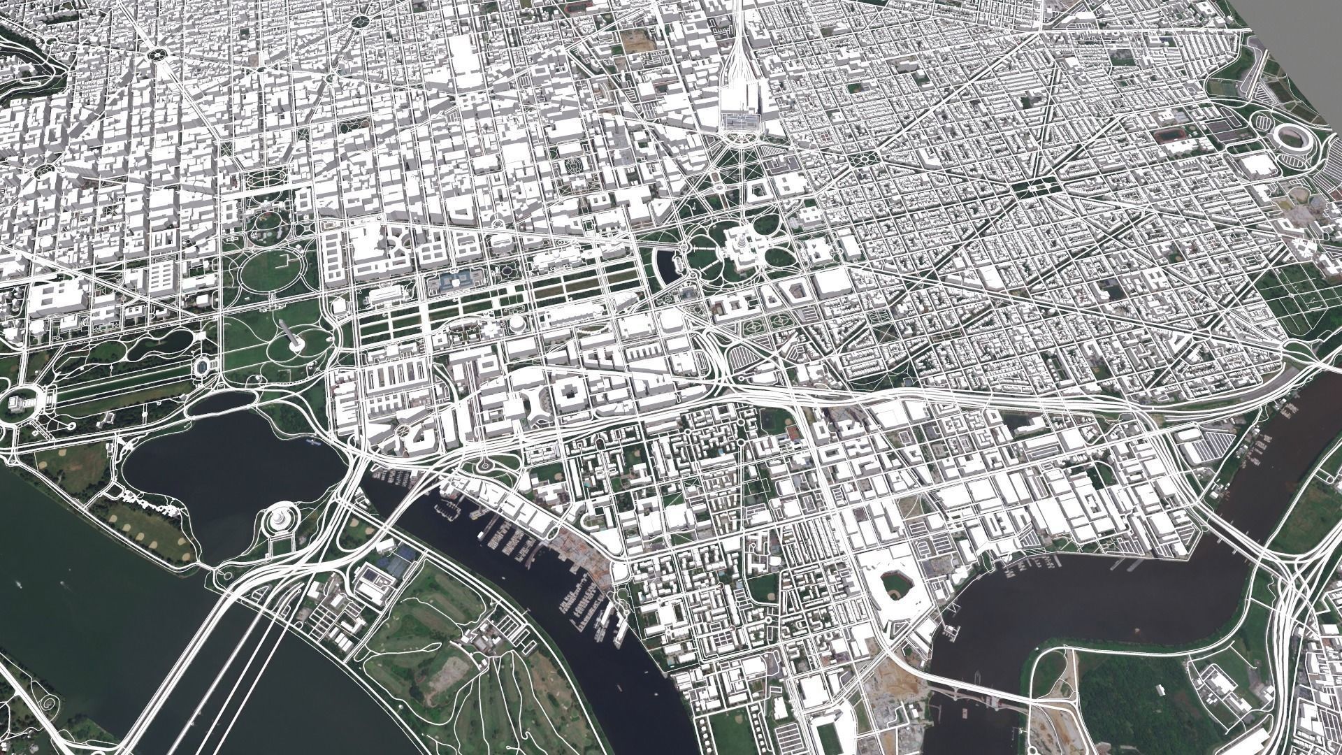 Cityscape Washington USA 3D model_15