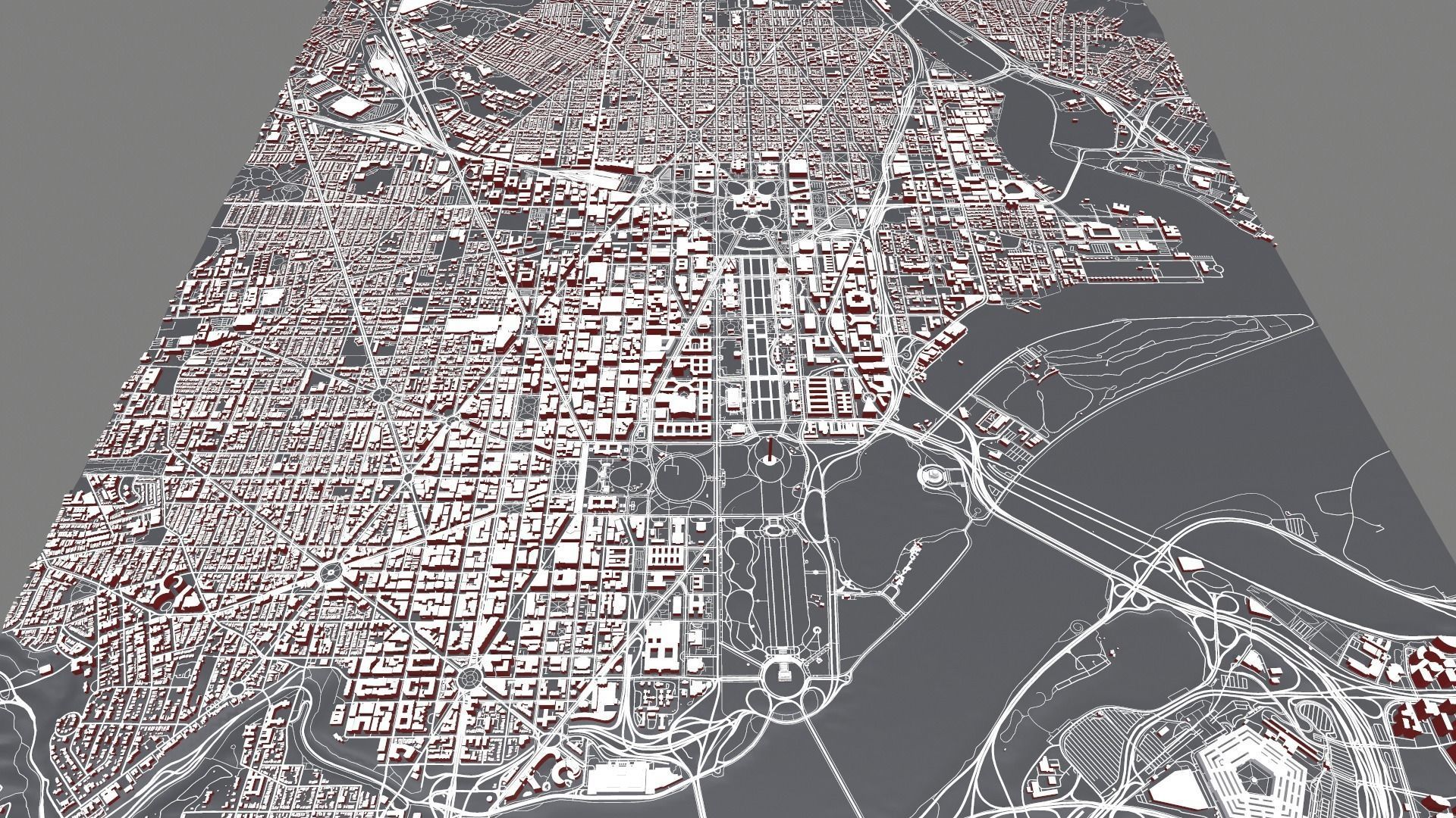 Cityscape Washington USA 3D model_16