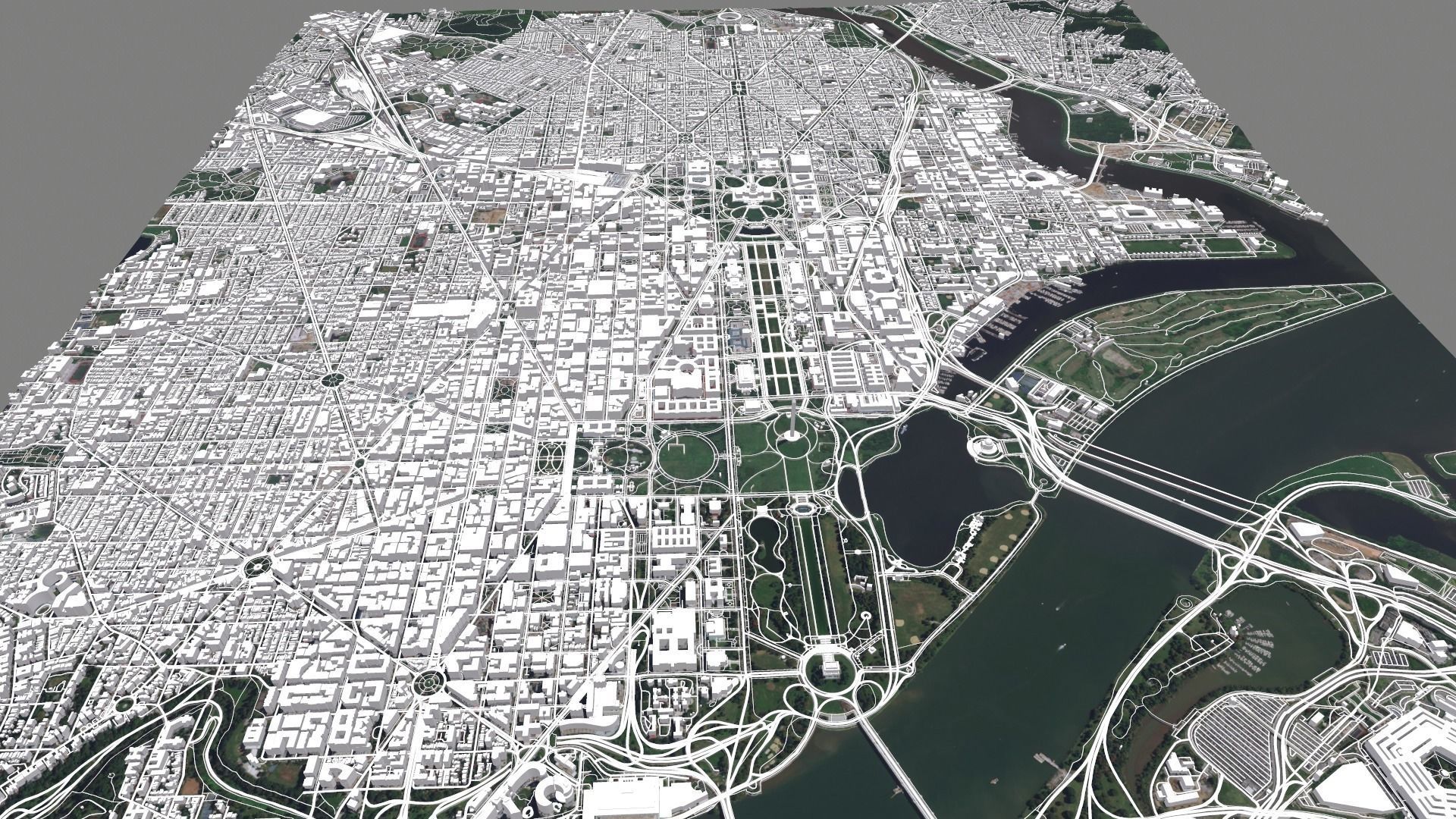 Cityscape Washington USA 3D model_13