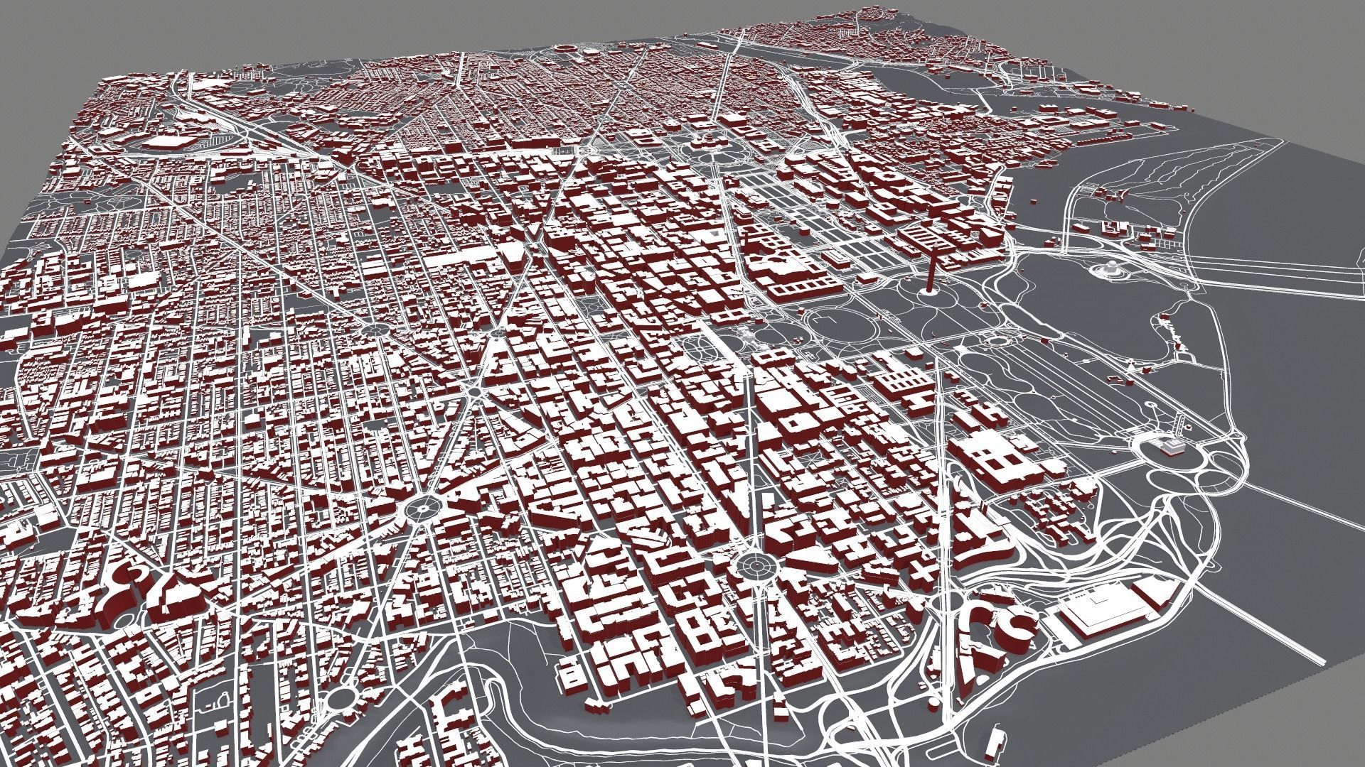 Cityscape Washington USA 3D model_3