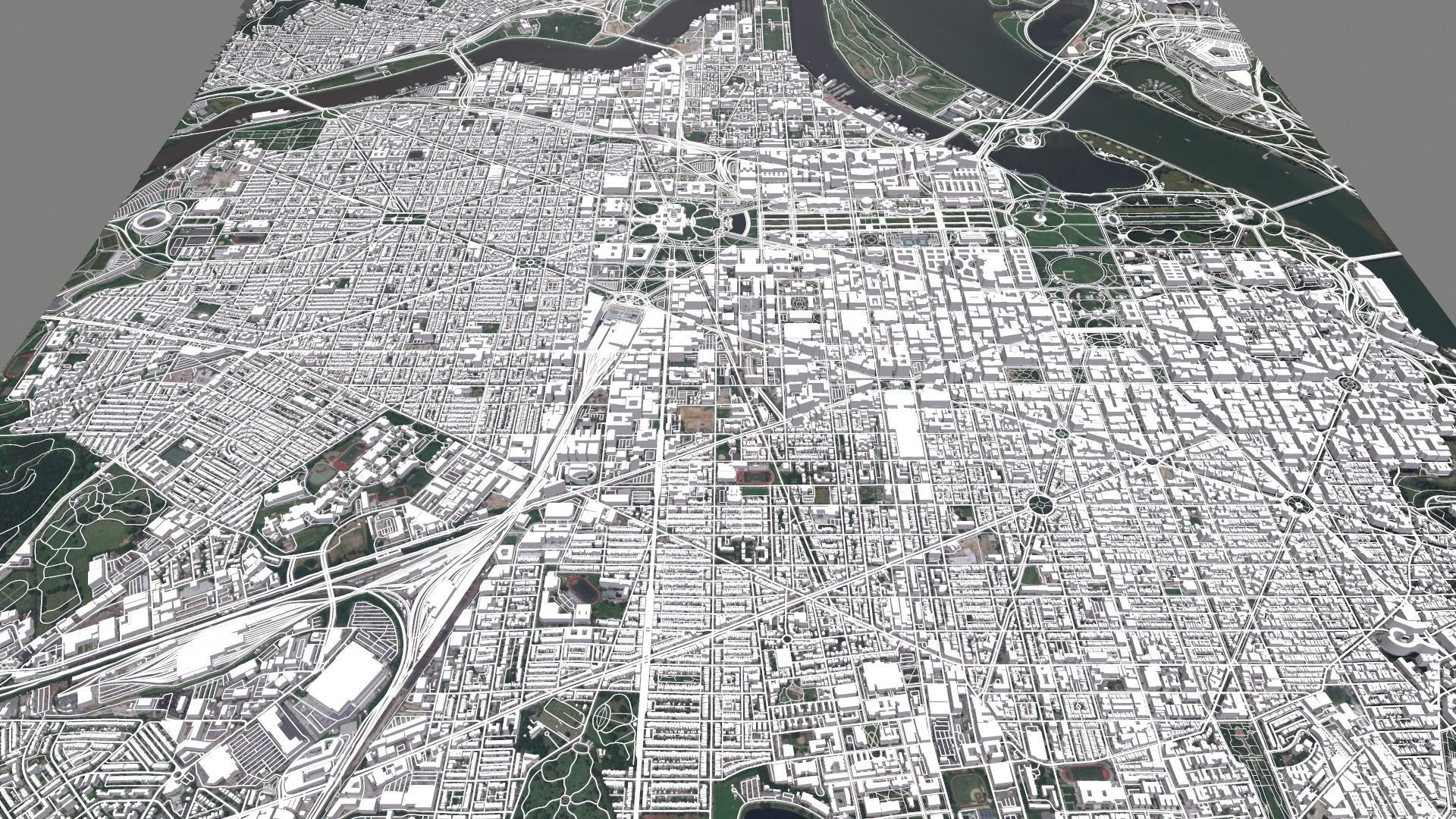 Cityscape Washington USA 3D model_11