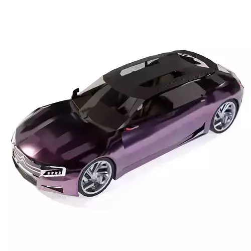 Citroen DS Numero 9 Low-poly 3D model