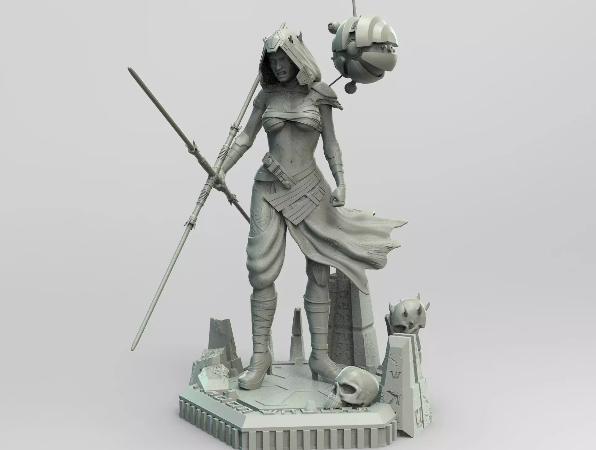 Zabrak Sith Girl 3D print model_0