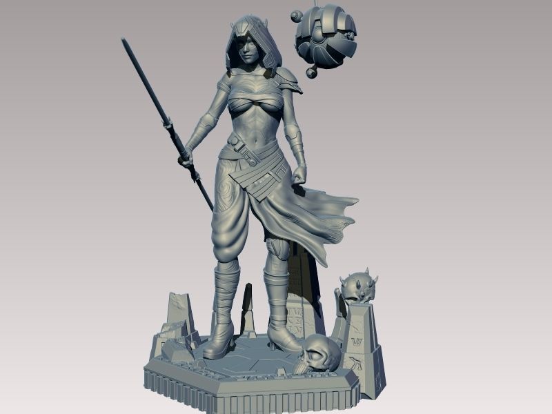 Zabrak Sith Girl 3D print model_8