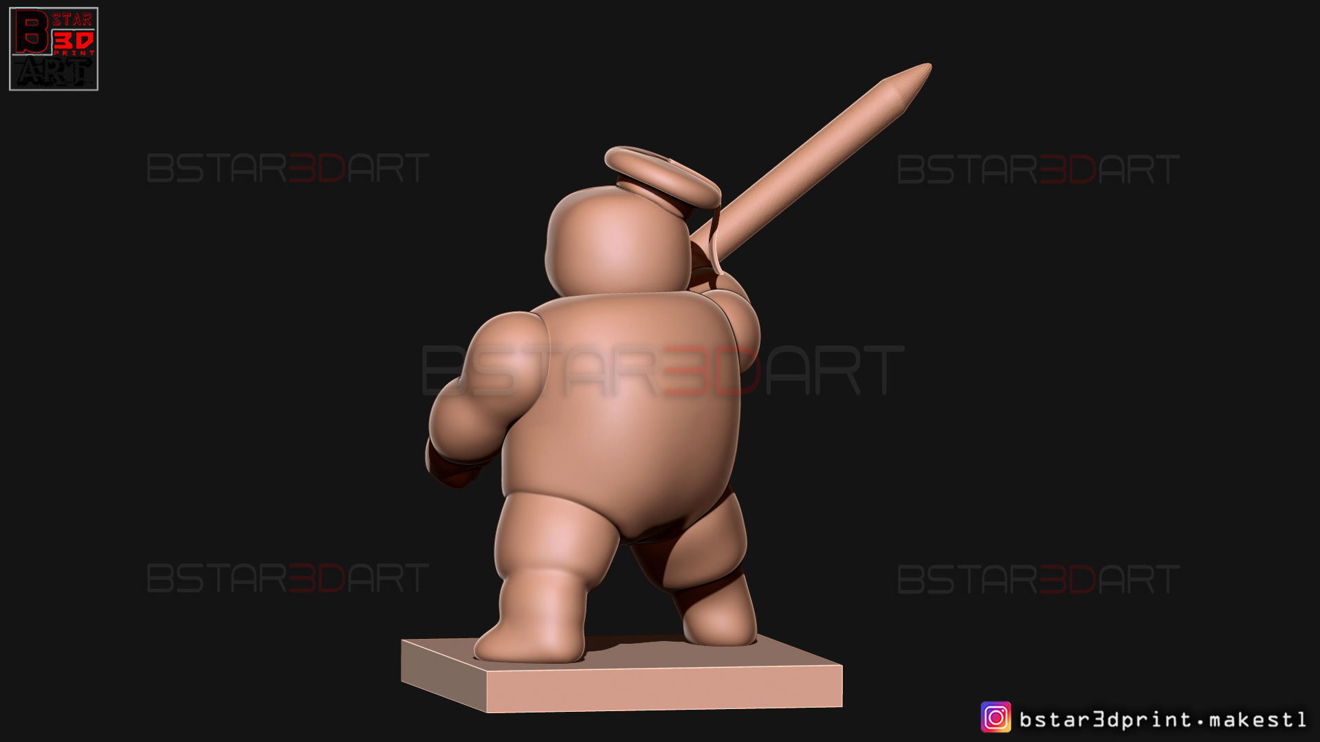 Mini Puft - Ghostbuster After Life 2021 - Pencil Holder 3D print model_14