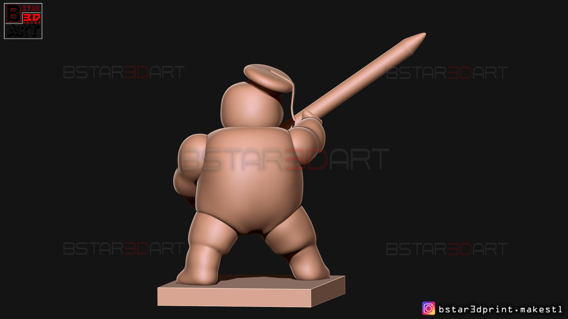 Mini Puft - Ghostbuster After Life 2021 - Pencil Holder 3D print model_15