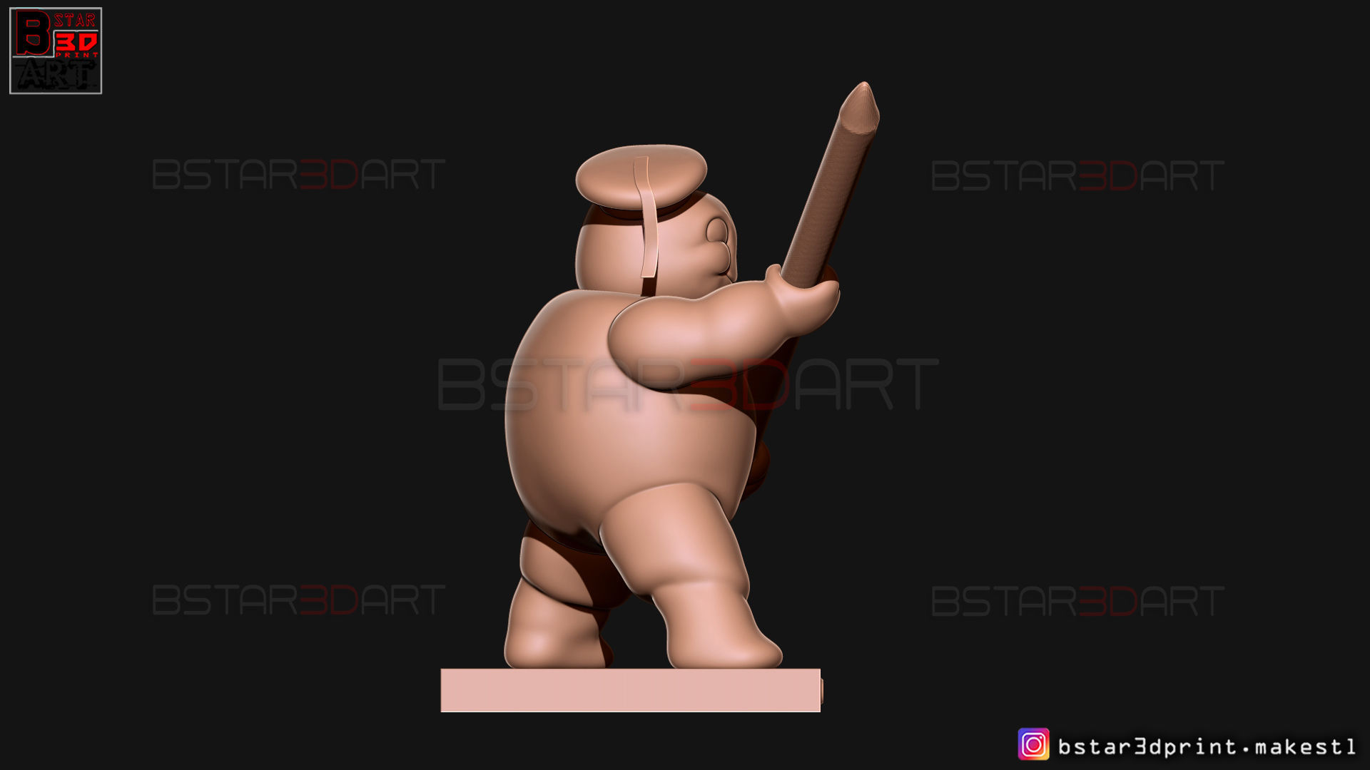 Mini Puft - Ghostbuster After Life 2021 - Pencil Holder 3D print model_17
